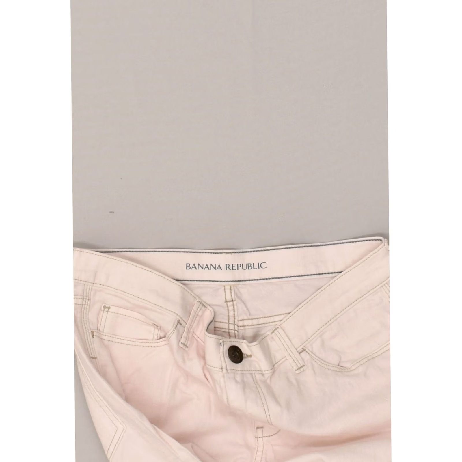 Banana Republic BANANA REPUBLIC Womens Slim Jeans Pink Cotton W32 L33 AT64 Size 24" / US 00 / IT 34 - 3 Thumbnail