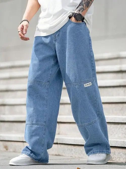 Japanese Brand Star Skate Baggy Denim Jeans Loose fit Size US 32 / EU 48 - 1 Thumbnail