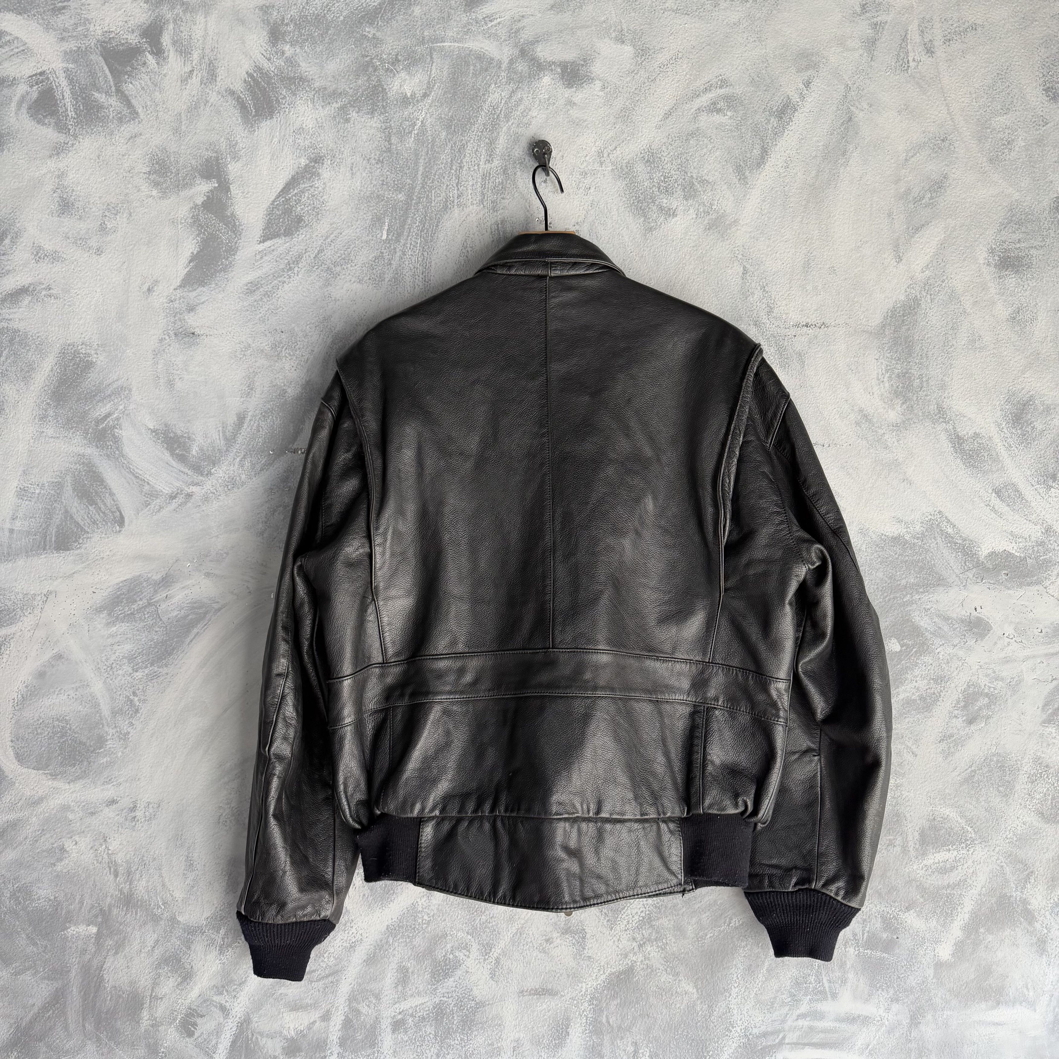 Harley Davidson Vtg Leather Jacket Harley Davidson Mens Motorcycle Bomber A2 Size US L / EU 52-54 / 3 - 6 Thumbnail