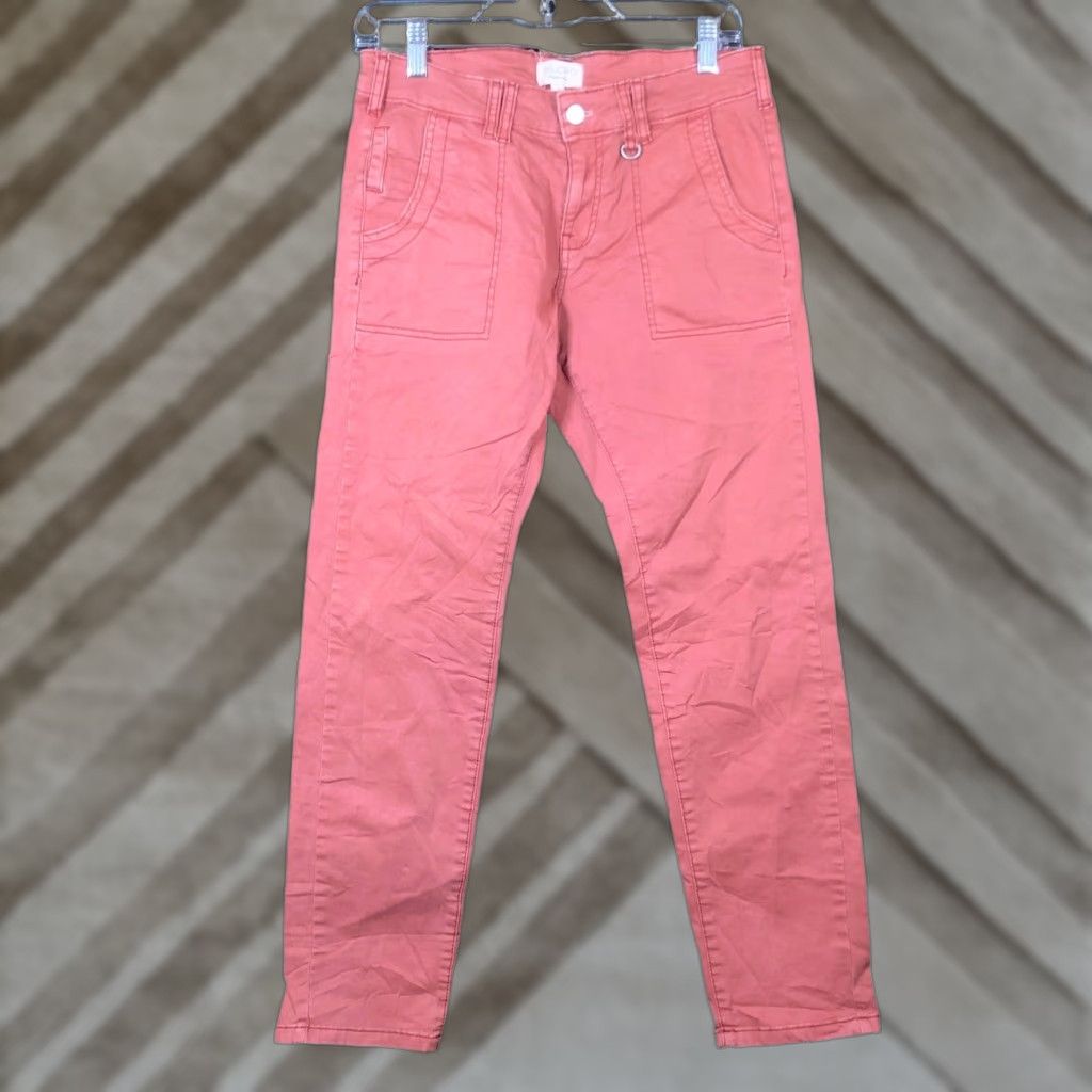 Vintage VINTAGE Pilcro Womens Pants Blush Mid Rise Slim Straight Cotton Blend Stretch 27 Size 30" / US 8 / IT 44 - 1 Thumbnail