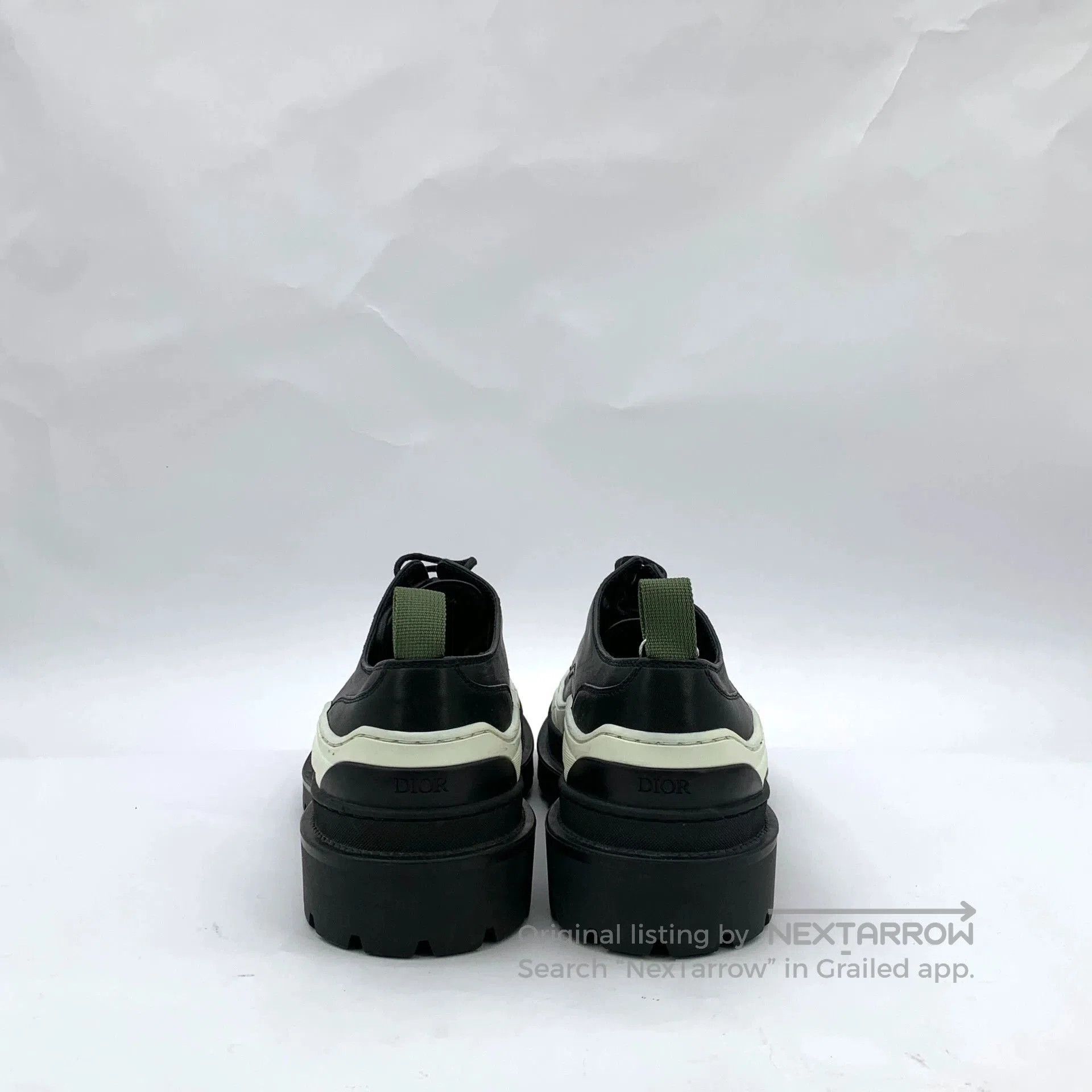 Dior Dior x Sacai Black Leather Derby Shoes. Size US 10.5 / EU 43-44 - 4 Thumbnail