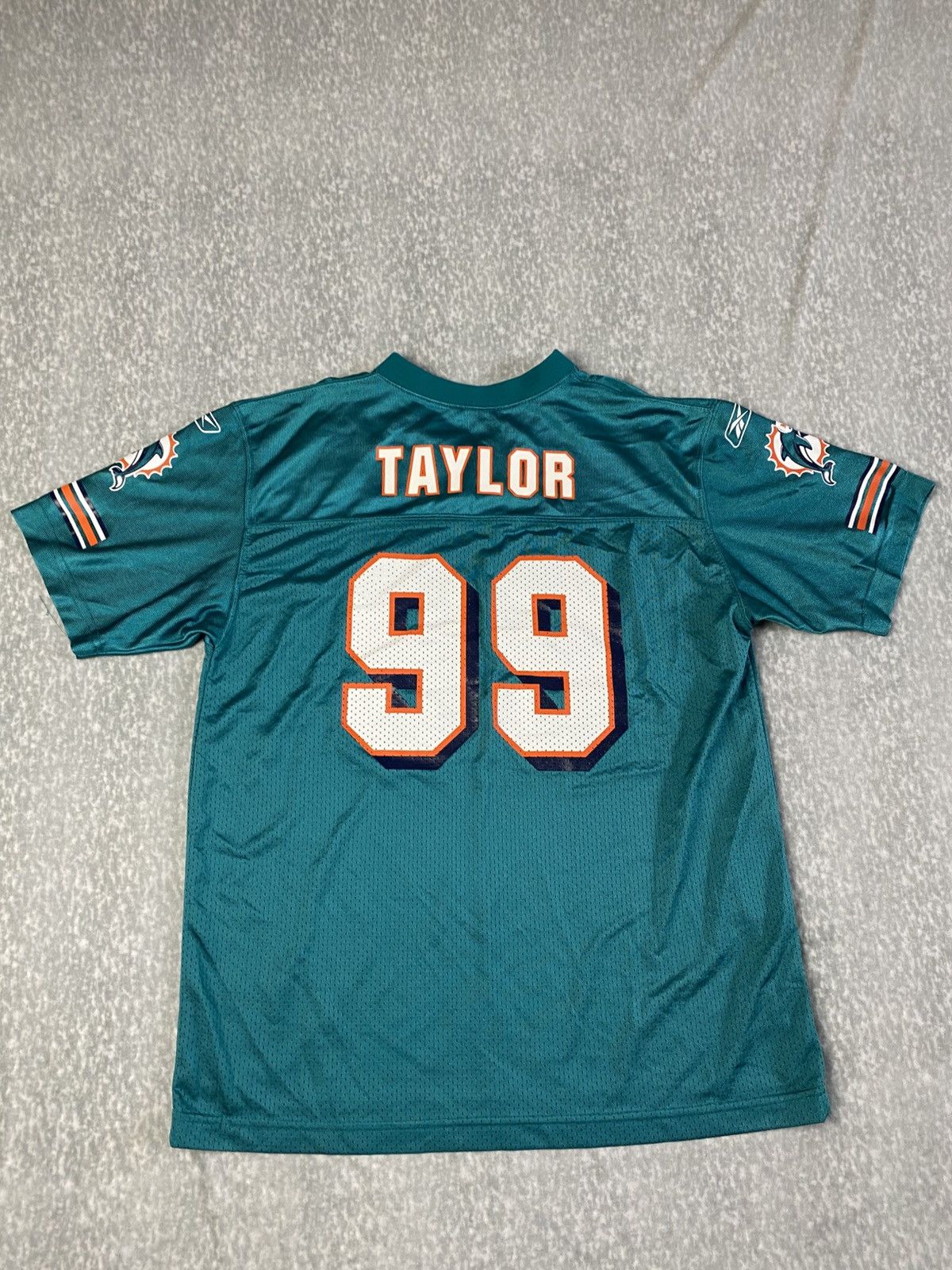 Reebok Vintage Miami Dolphins 99 Taylor Reebok NFL jersey Size US XL / EU 56 / 4 - 6 Thumbnail