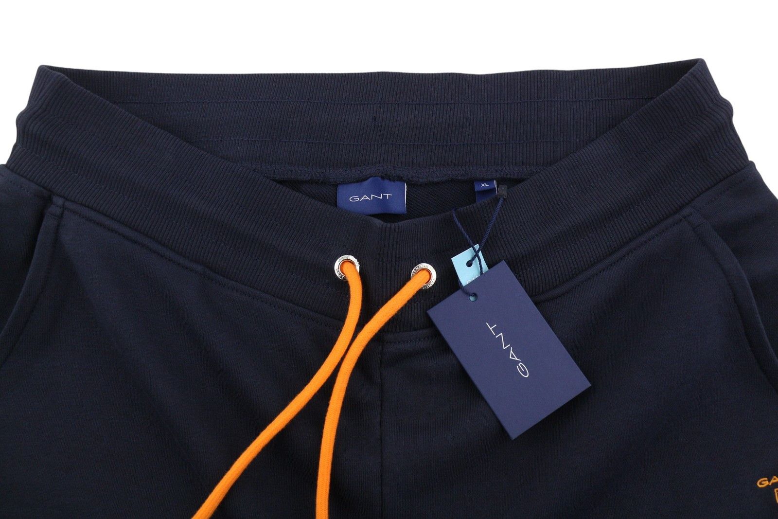 Gant XL Dark Navy Drawstring Waist Logo Sweatpants 87478 Size US 35 - 4 Thumbnail