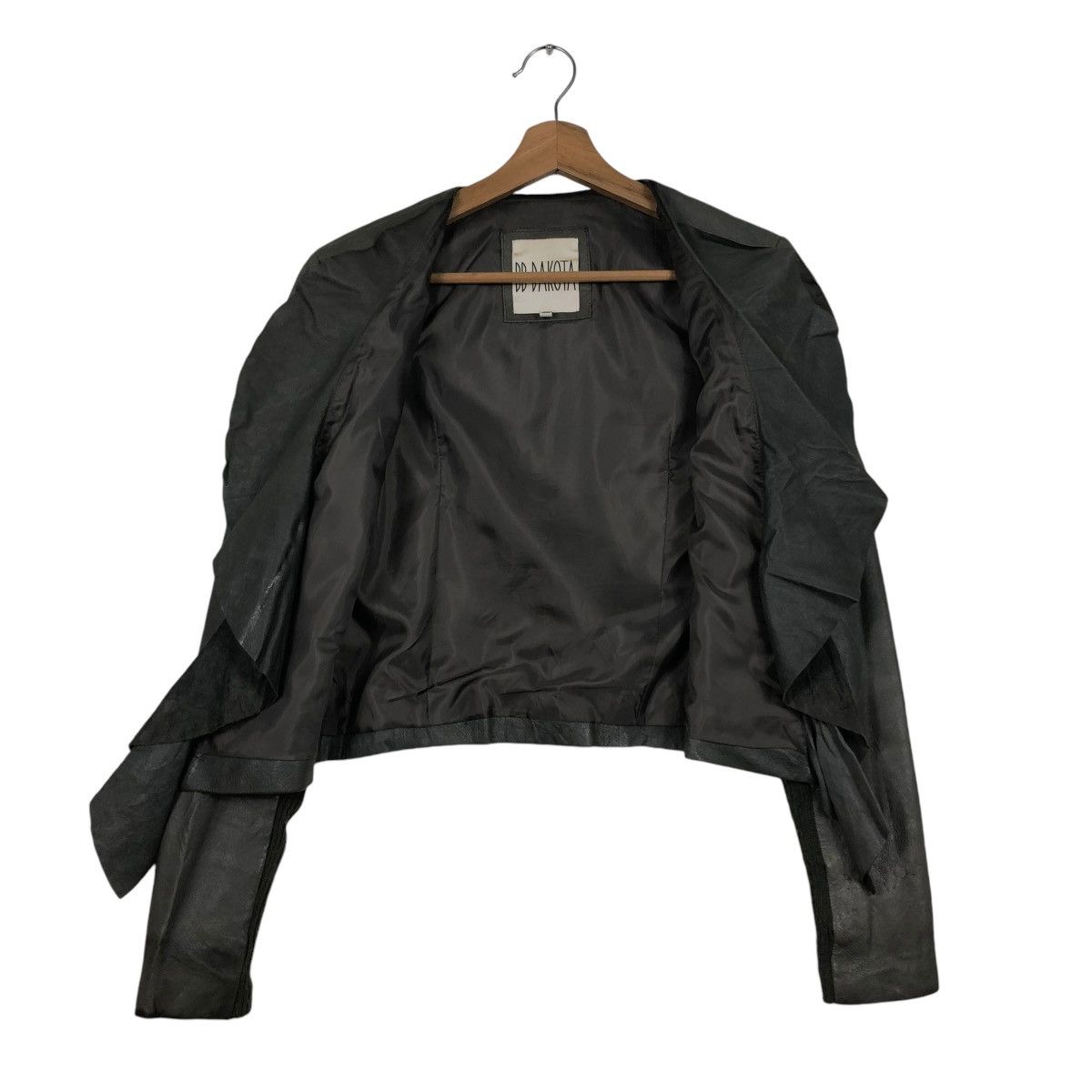 Japanese Brand 🔥VTG CROPPED BIKER LEATHER JACKET BB DAKOTA 14th ADDICTION Size US S / EU 44-46 / 1 - 15 Thumbnail