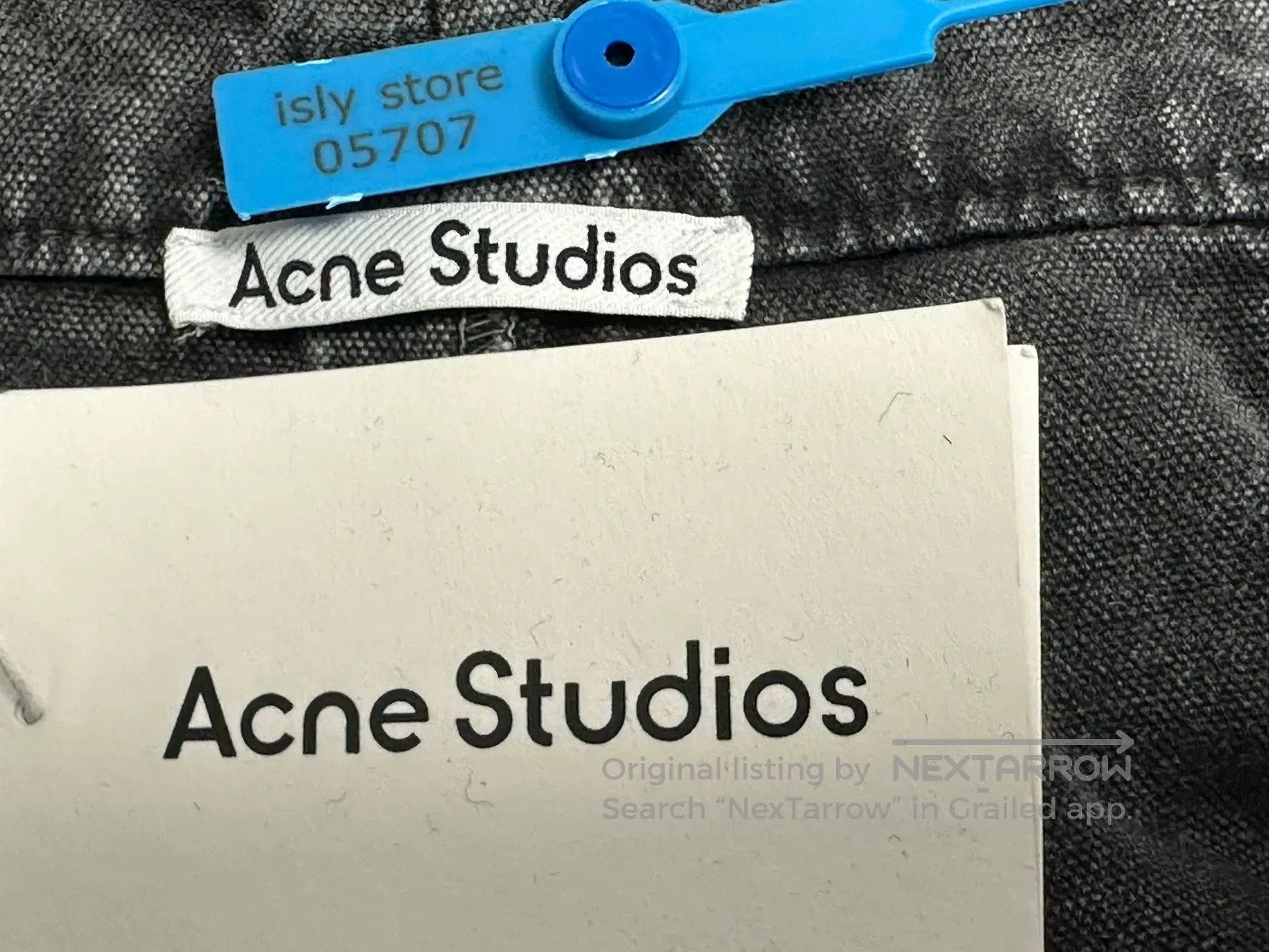 Acne Studios Acne Vintage Faded Straight Cargo Jeans. Size US 34 / EU 50 - 4 Thumbnail
