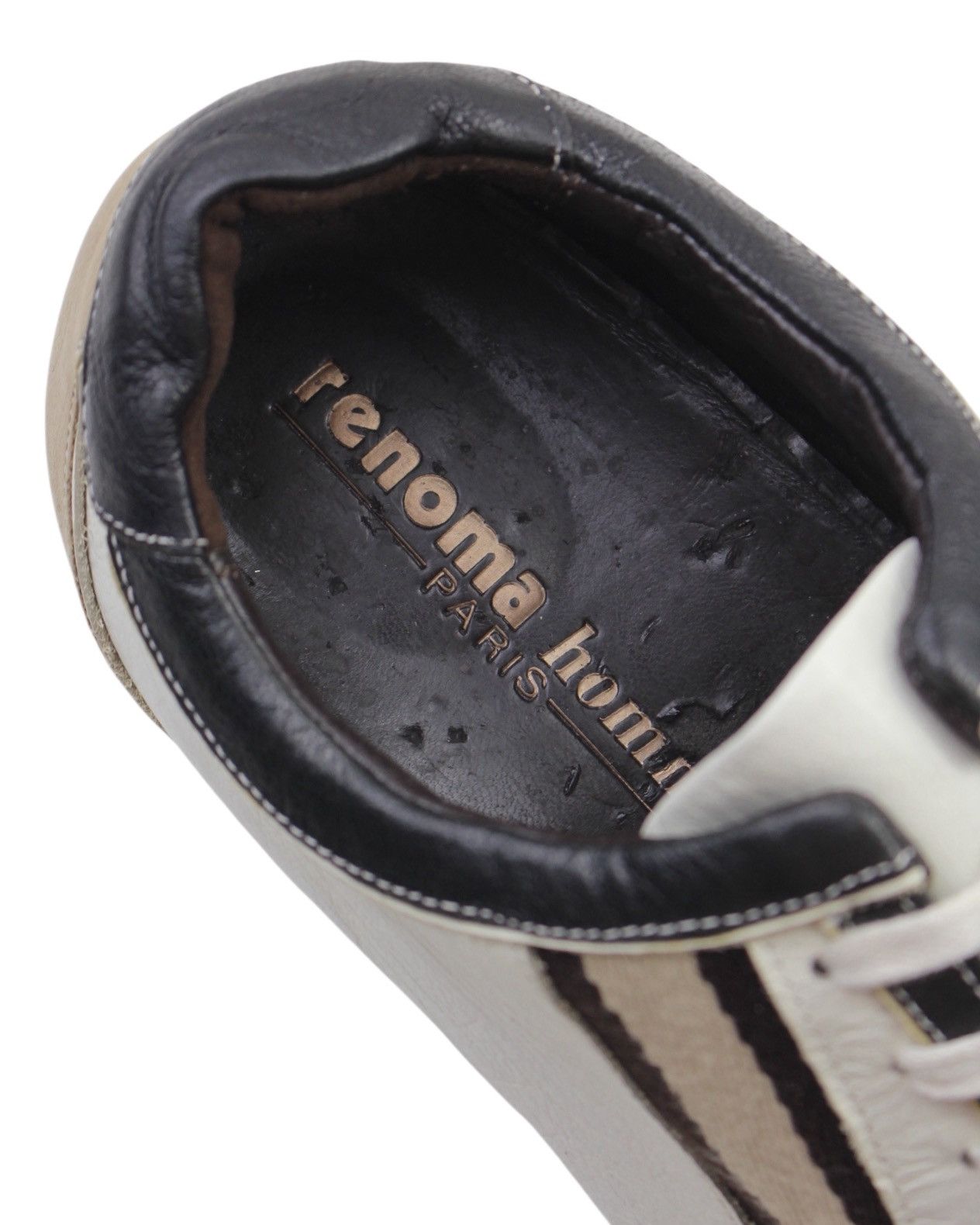 Renoma 2000S RENOMA HOMME PARIS LEATHER PANELS STRIPE SNEAKERS Size US 8 / EU 41 - 6 Thumbnail