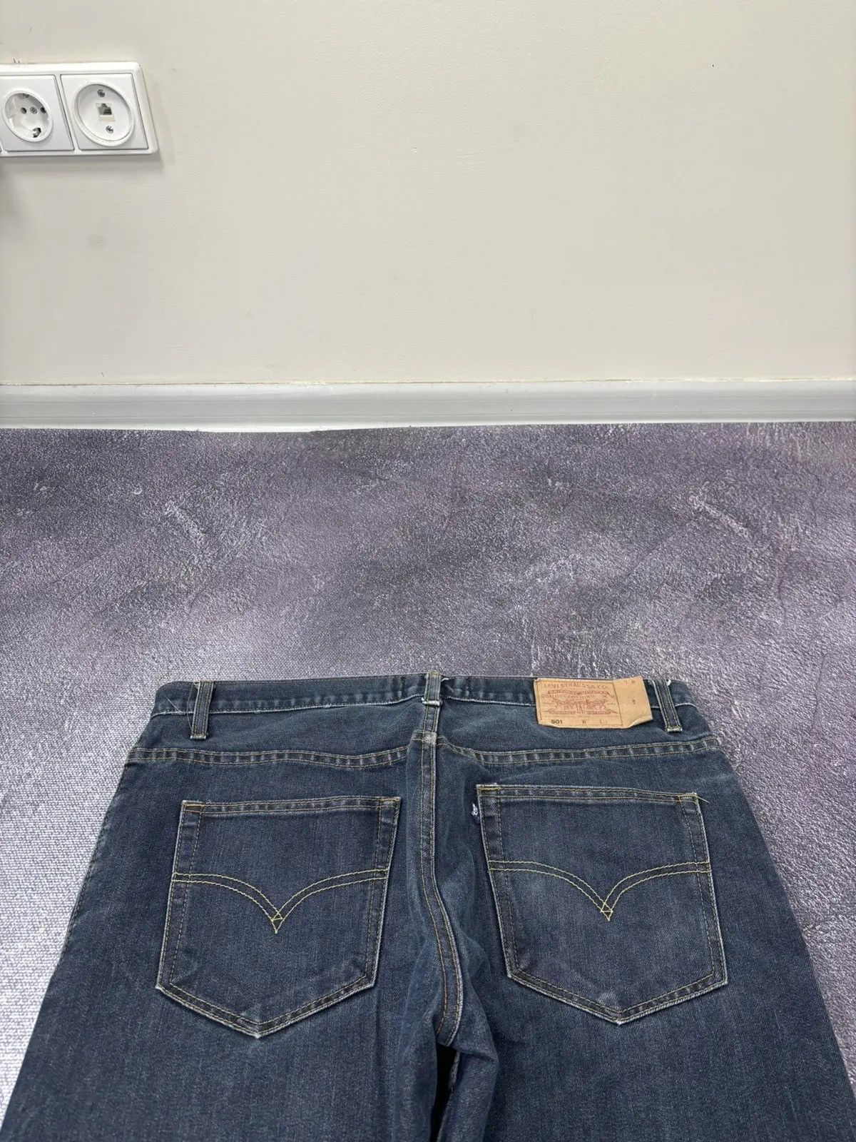 Levi's × Vintage Vintage Levi’s 501 Big Blue Tab USA Denim Baggy Jeans Size US 38 / EU 54 - 5 Thumbnail