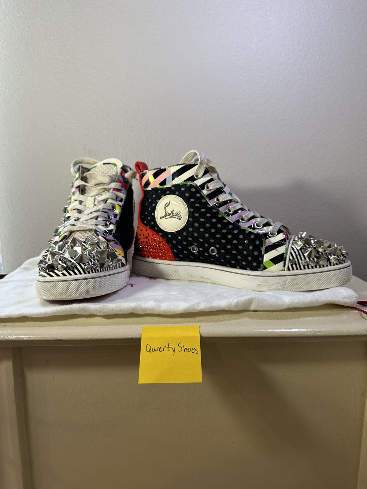 Christian Louboutin Christian Louboutin Rockstud Hightop Size US 8 / IT 38 - 5 Thumbnail