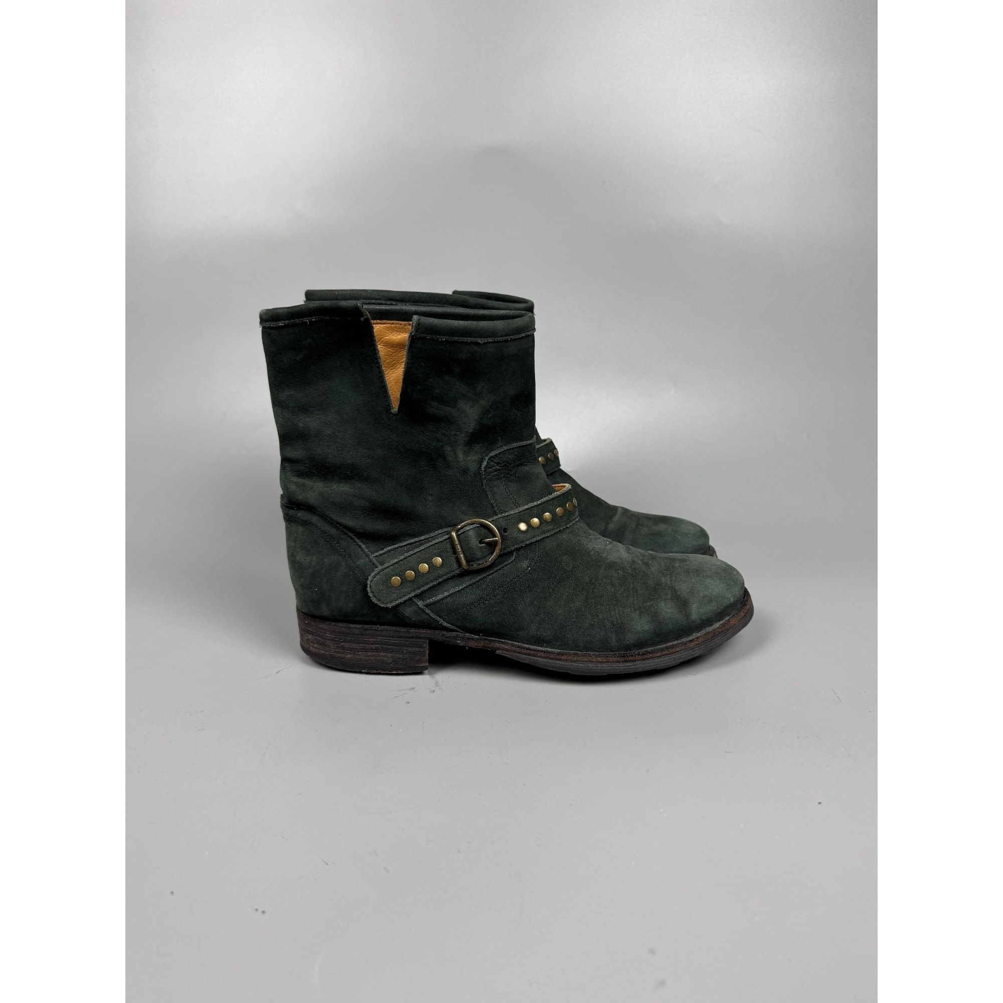 Fiorentini + Baker Florentini + Baker Distressed Suede Ankle Boots (Y1175) Size US 6.5 / EU 39-40 - 1 Thumbnail