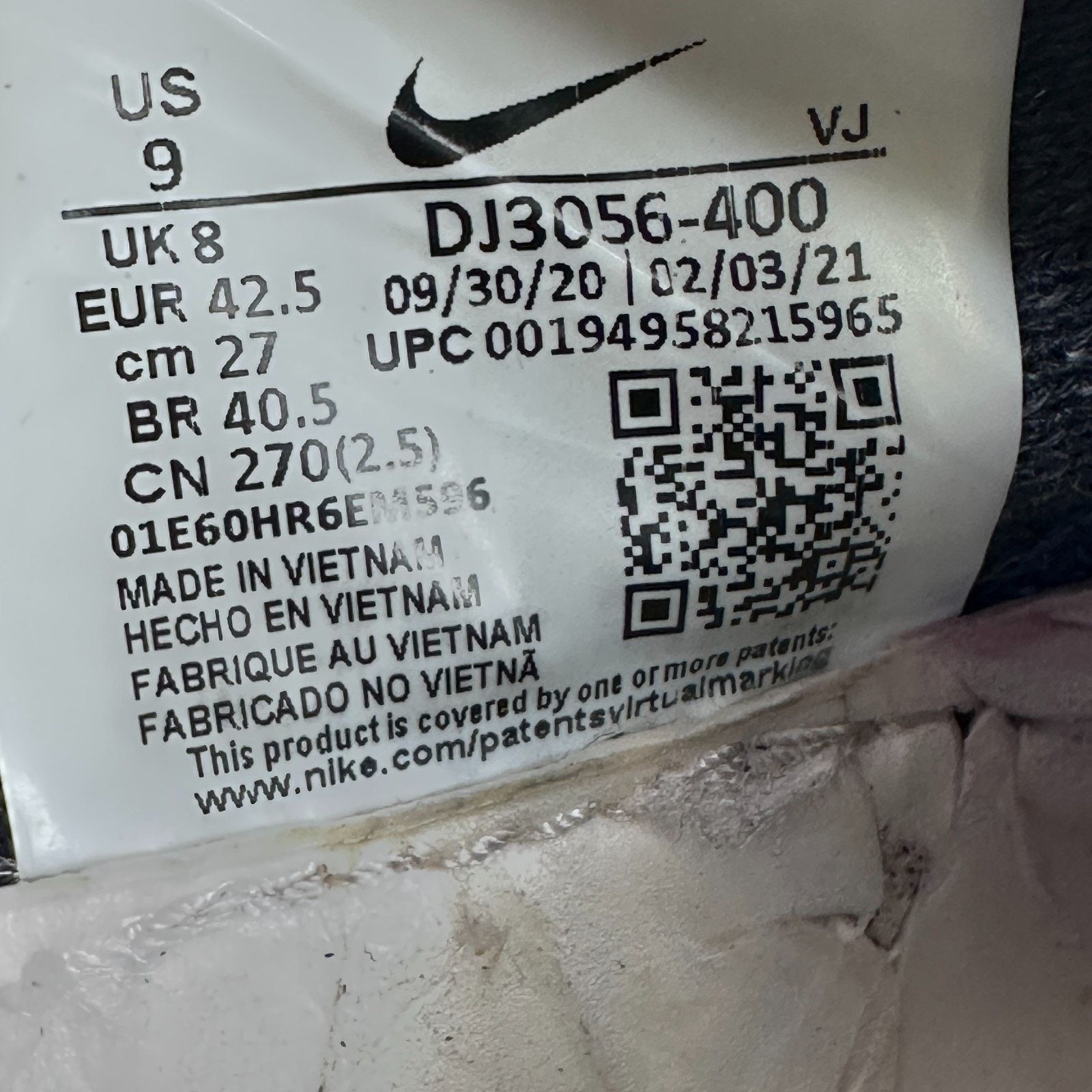 Nike Nike Space Hippie 01 Sneaker 9 Obsidian Blue DJ3056-400 Size US 9 / EU 42 - 7 Thumbnail