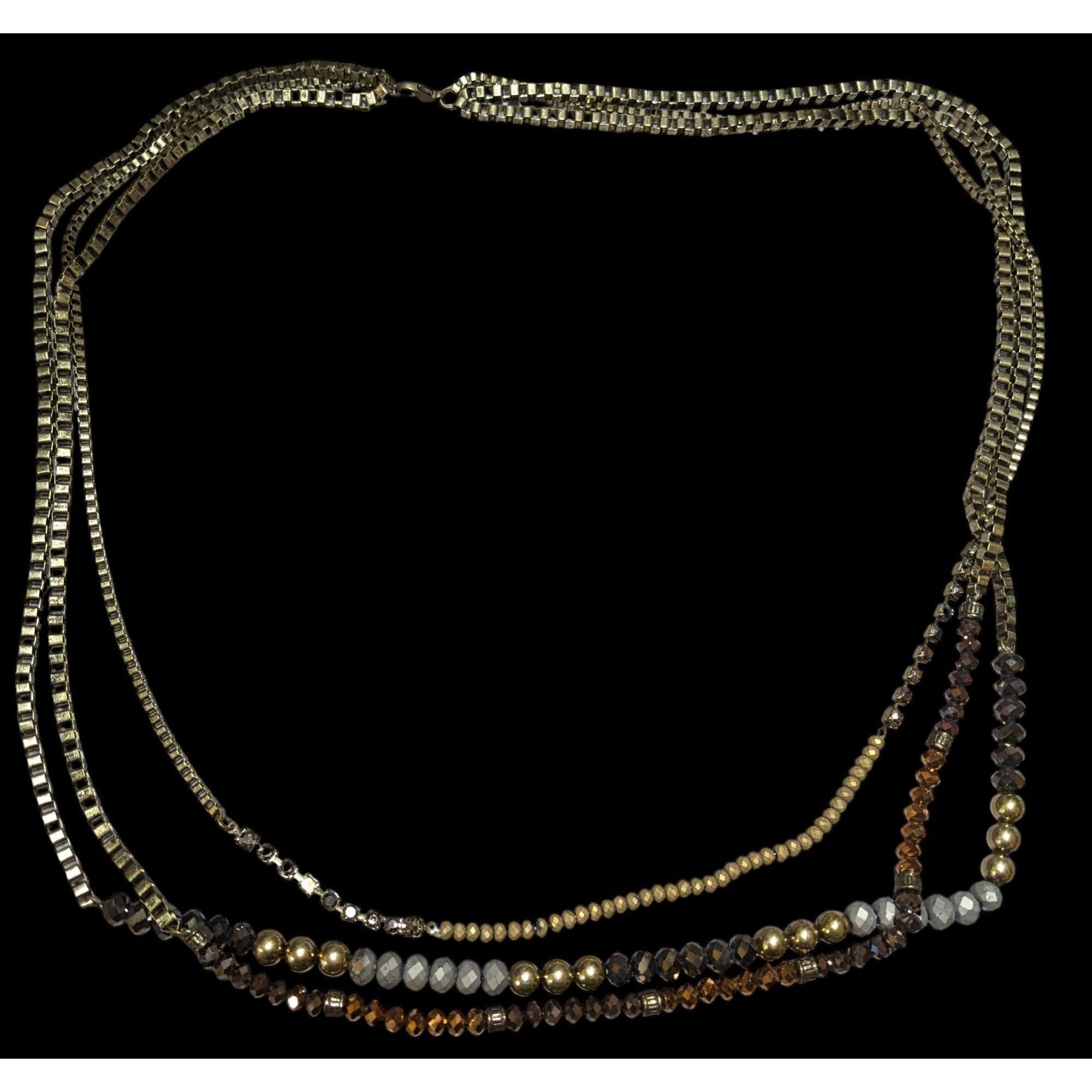 Other Multilayer Glam Box Link Beaded Statement Necklace Size ONE SIZE - 5 Thumbnail