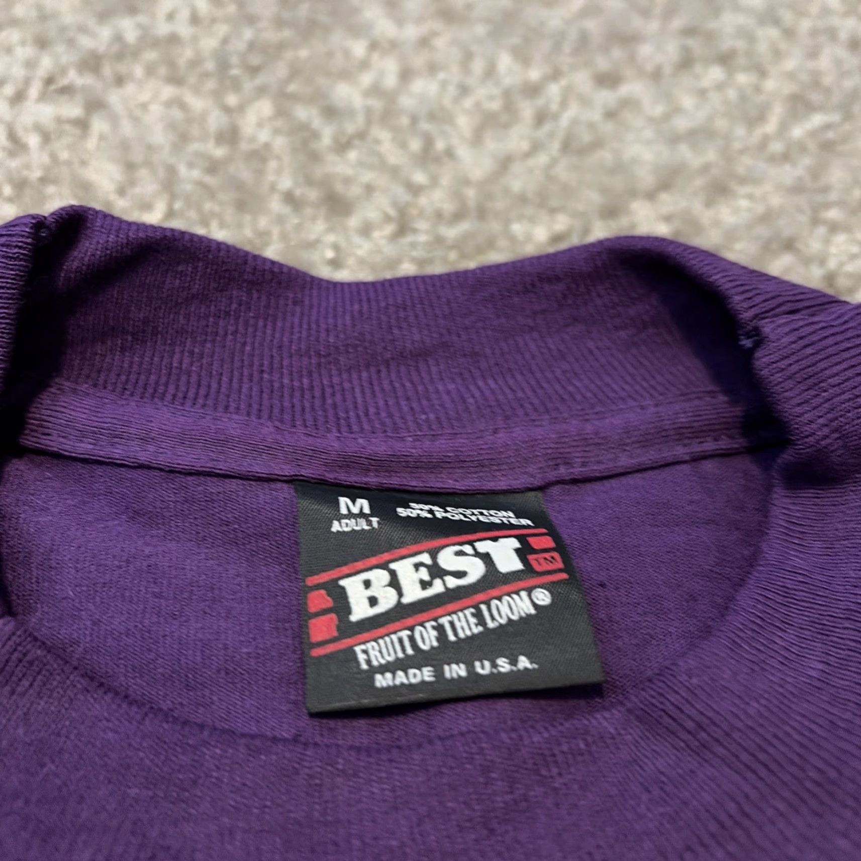 Fruit Of The Loom VINTAGE 1993 Camp Triple L BSOA Boy Scouts Florida Purple T-Shirt M Adult Mens Size US M / EU 48-50 / 2 - 3 Thumbnail