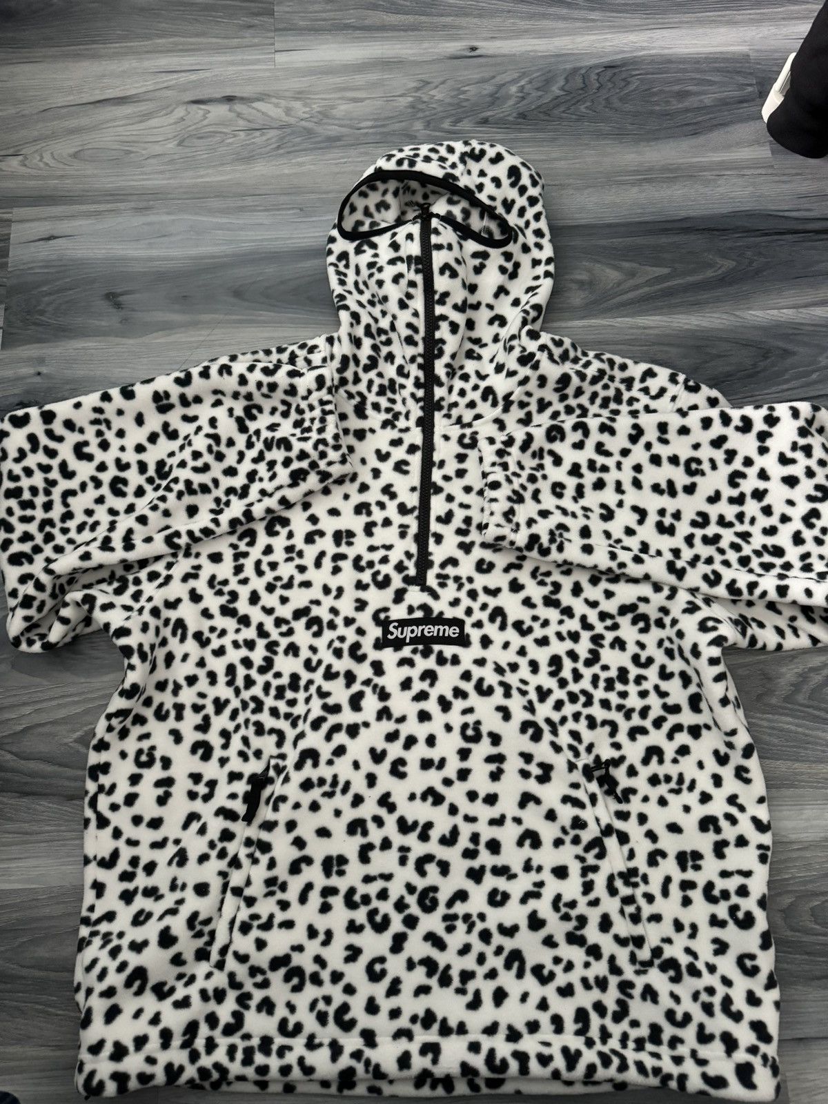 『Supreme』/シュプリーム Half Zip Hooded Leopard Supreme Polartec Leopard Facemask Half Zip Hooded Sweatshirt