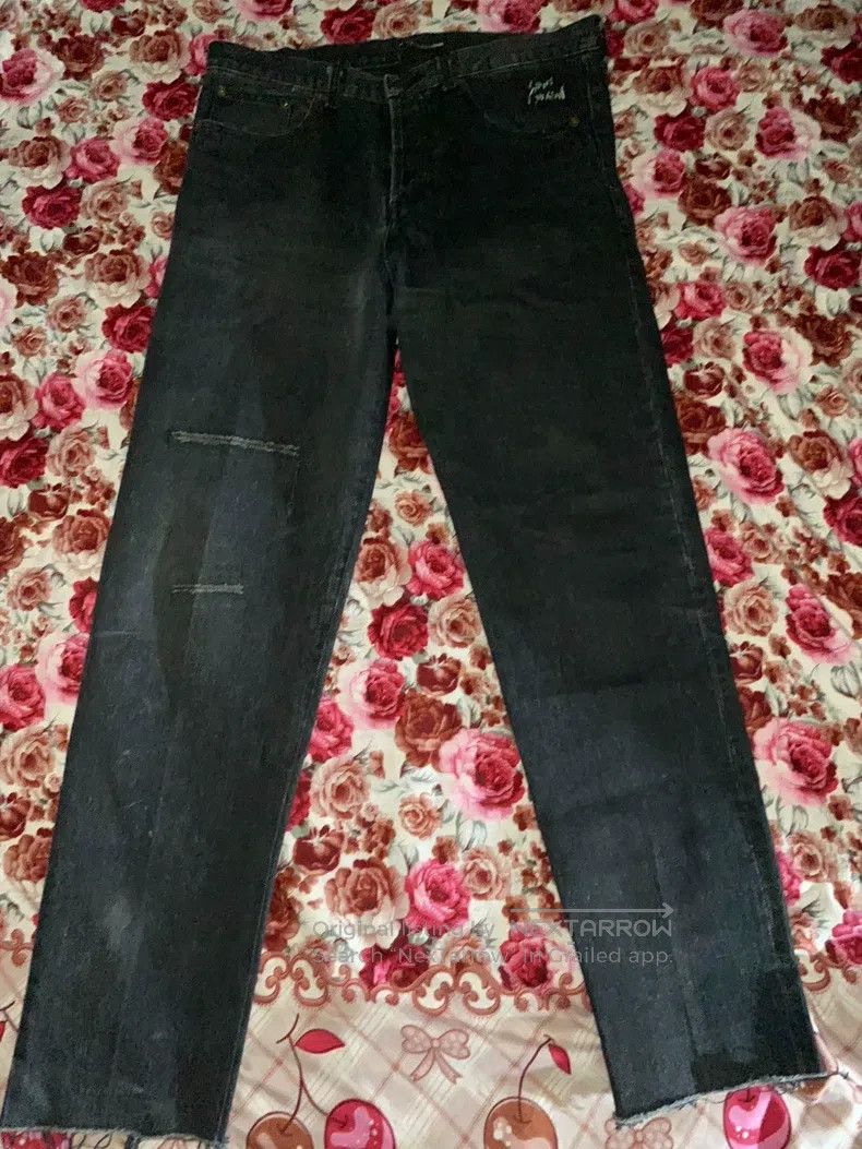 Saint Laurent Paris Saint Laurent Paris Embroidered logo series single knee do Size US 34 / EU 50 - 1 Thumbnail