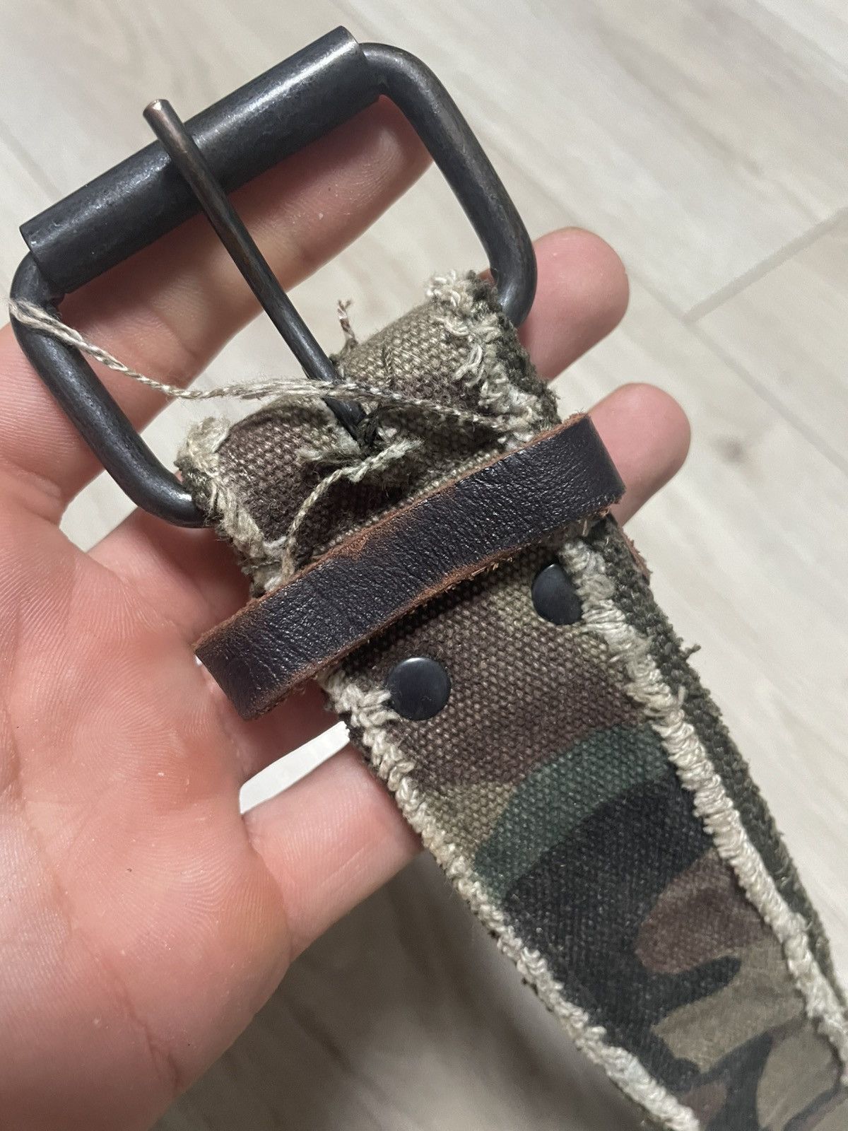 Vintage Vintage Military Camouflage Belt Avant Garde Camo Y2K Size ONE SIZE - 4 Thumbnail