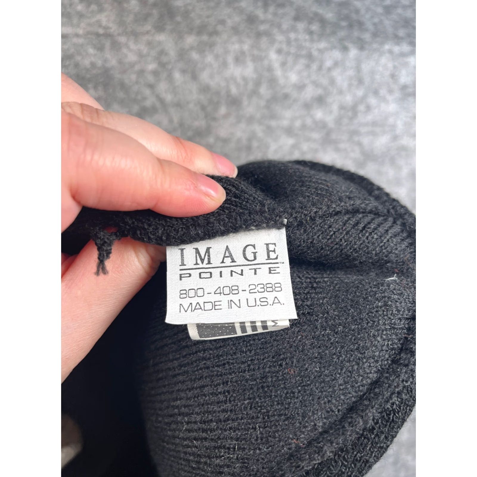 Vintage VINTAGE? No, Actually: Union Made Beanie Toque Adult One Size Black Knit 100% Acrylic Made USA Size ONE SIZE - 7 Thumbnail
