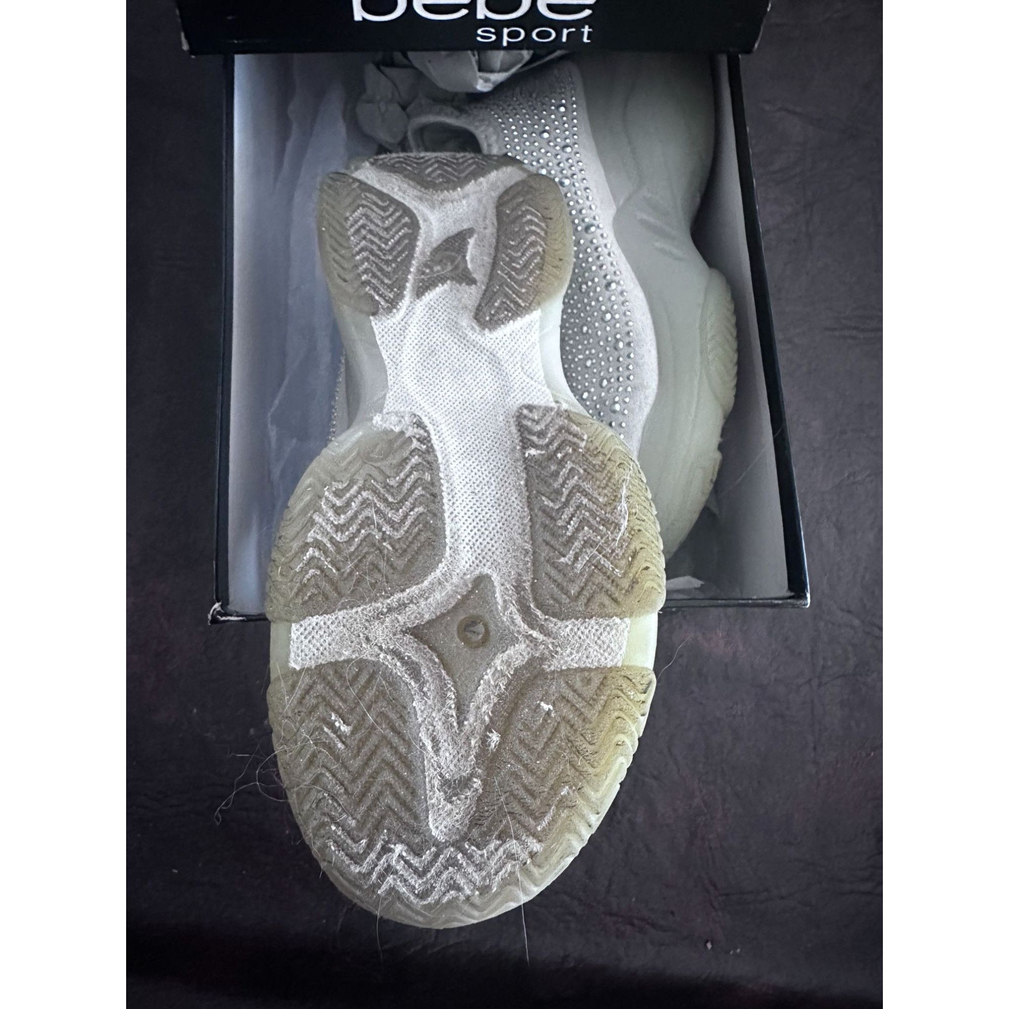 Bebe bebe sport Women's Leyla Lace-Up Rhinestone Sneakers w/box s Size US 7 / IT 37 - 4 Thumbnail