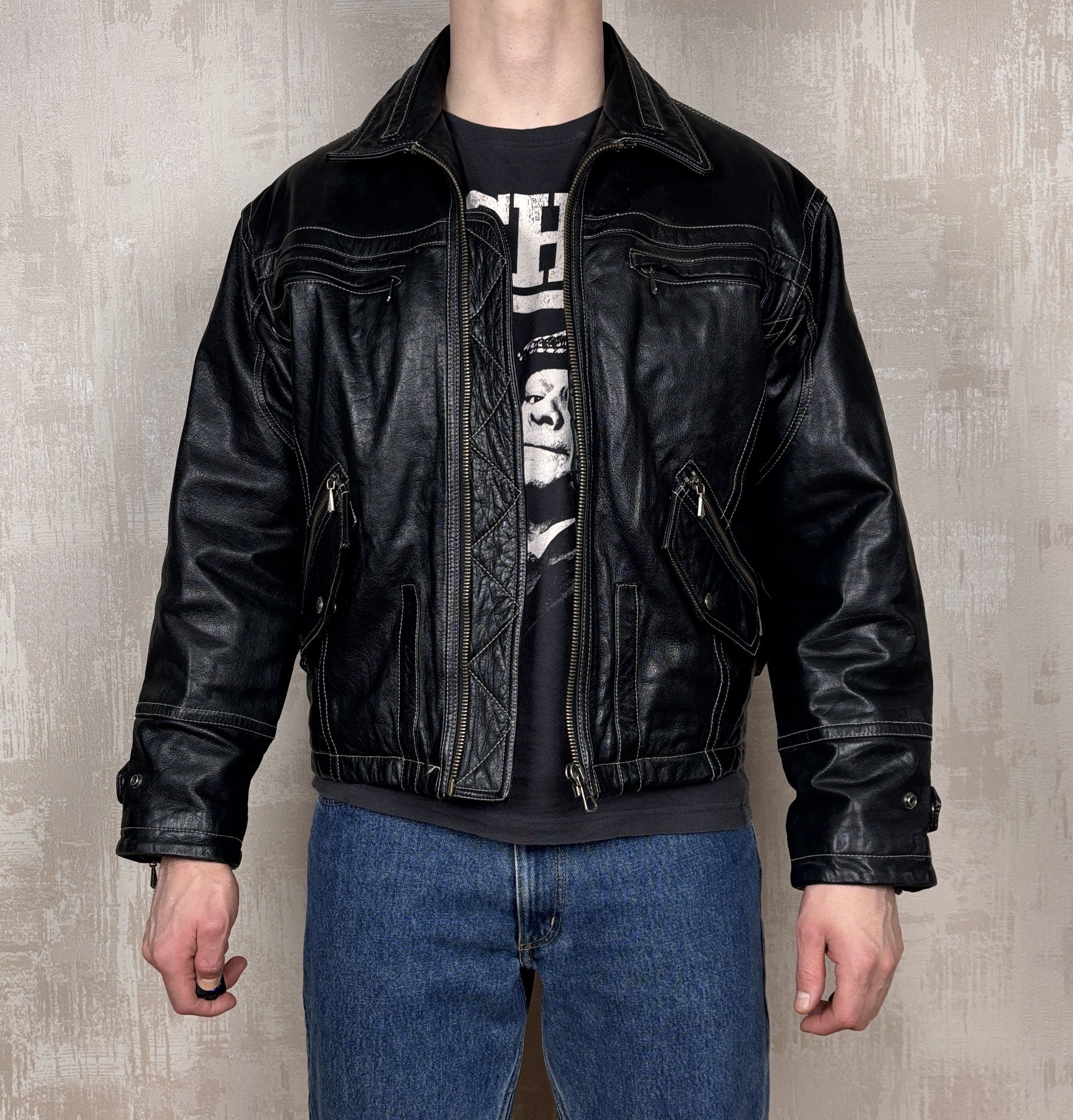 Hein Gericke × Indian Motorcycle × Vintage Hein Gericke Speedware Leather Jacket Motorcycle MotorBike Size US M / EU 48-50 / 2 - 1 Thumbnail