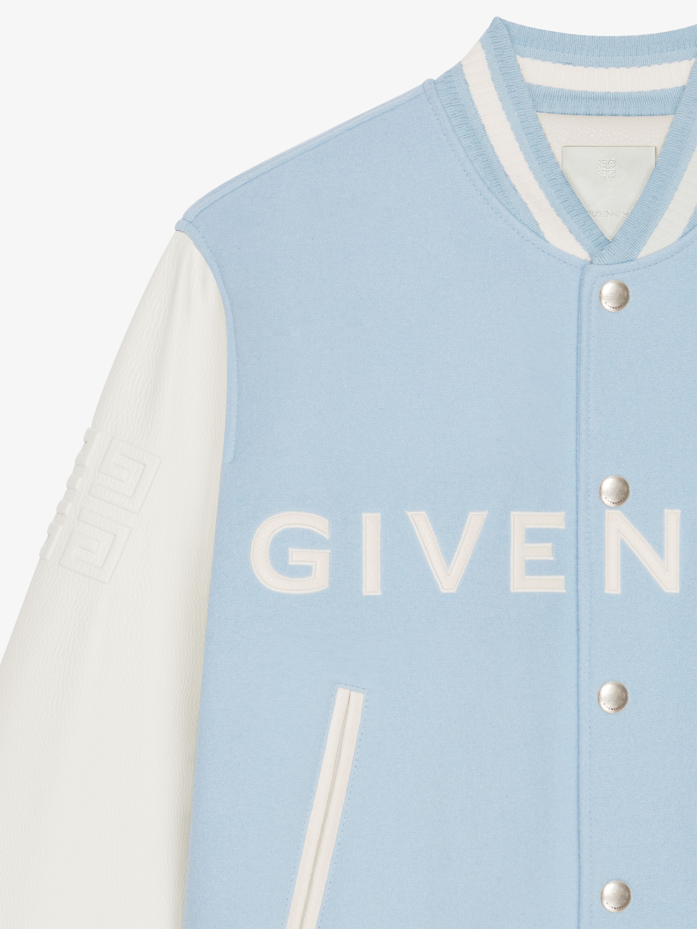 Givenchy oc11z0725 Bomber Jacket in White/Sky Blue Size US M / EU 48-50 / 2 - 5 Thumbnail