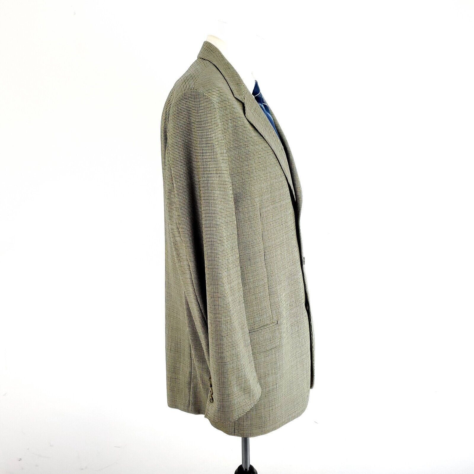 Joseph Abboud Joseph Abboud Nordstrom Wool 3 Button Sport Coat 42L Tan Hou Size 42L - 6 Thumbnail