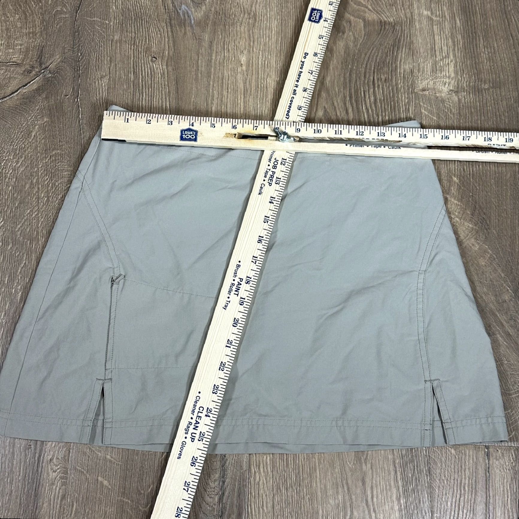 Vintage Title Nine Beige Short Skort Skirt - Women's Activewear, Size 4, Nylon, Zip Pocket, A-Line, Golf/Tennis, Regular Size 27" / US 4 / IT 40 - 2 Thumbnail