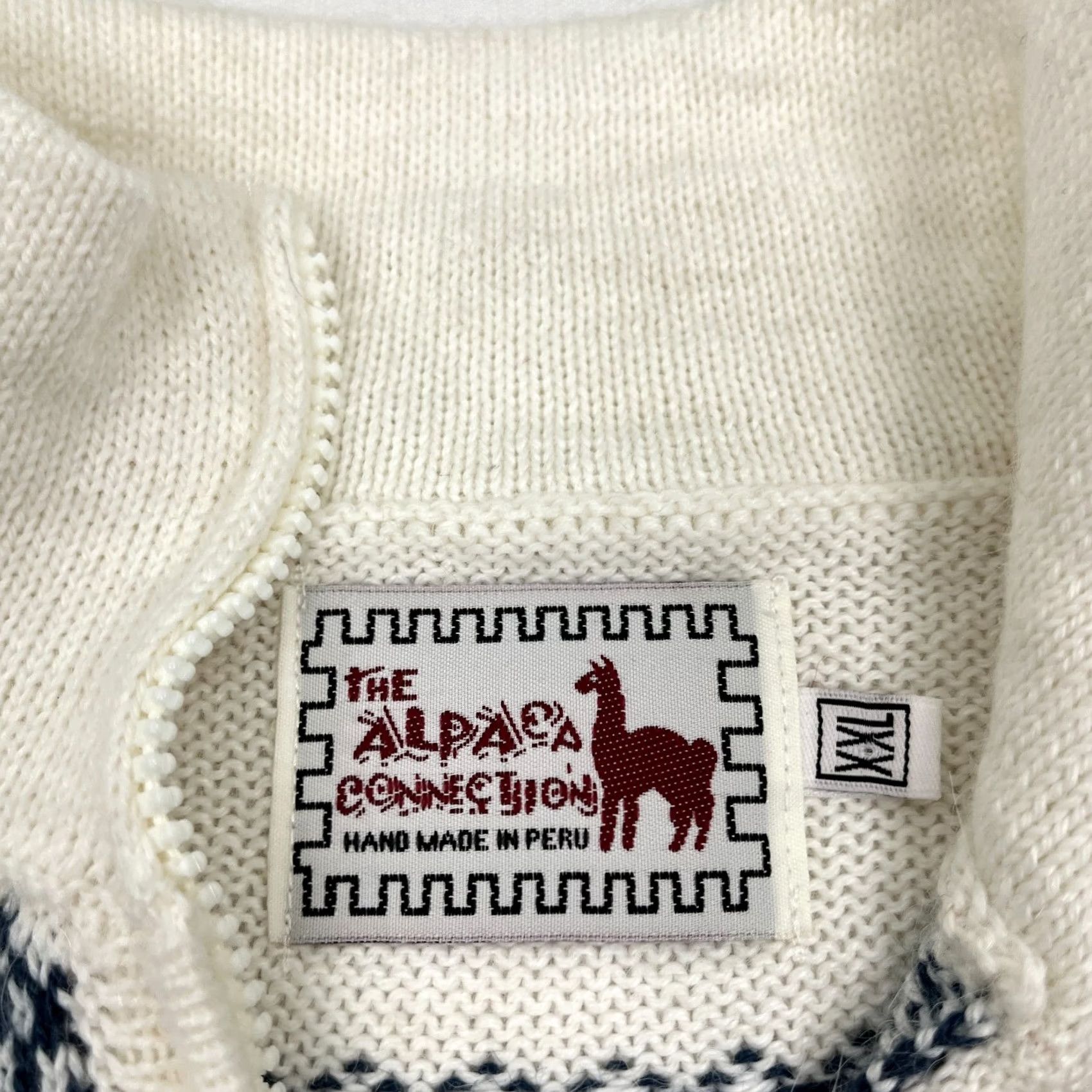 Vintage The Alpaca Connection Sweater Mens 2XL Nordic Fair Isle Quarter Zip Preppy Size US XXL / EU 58 / 5 - 2 Thumbnail