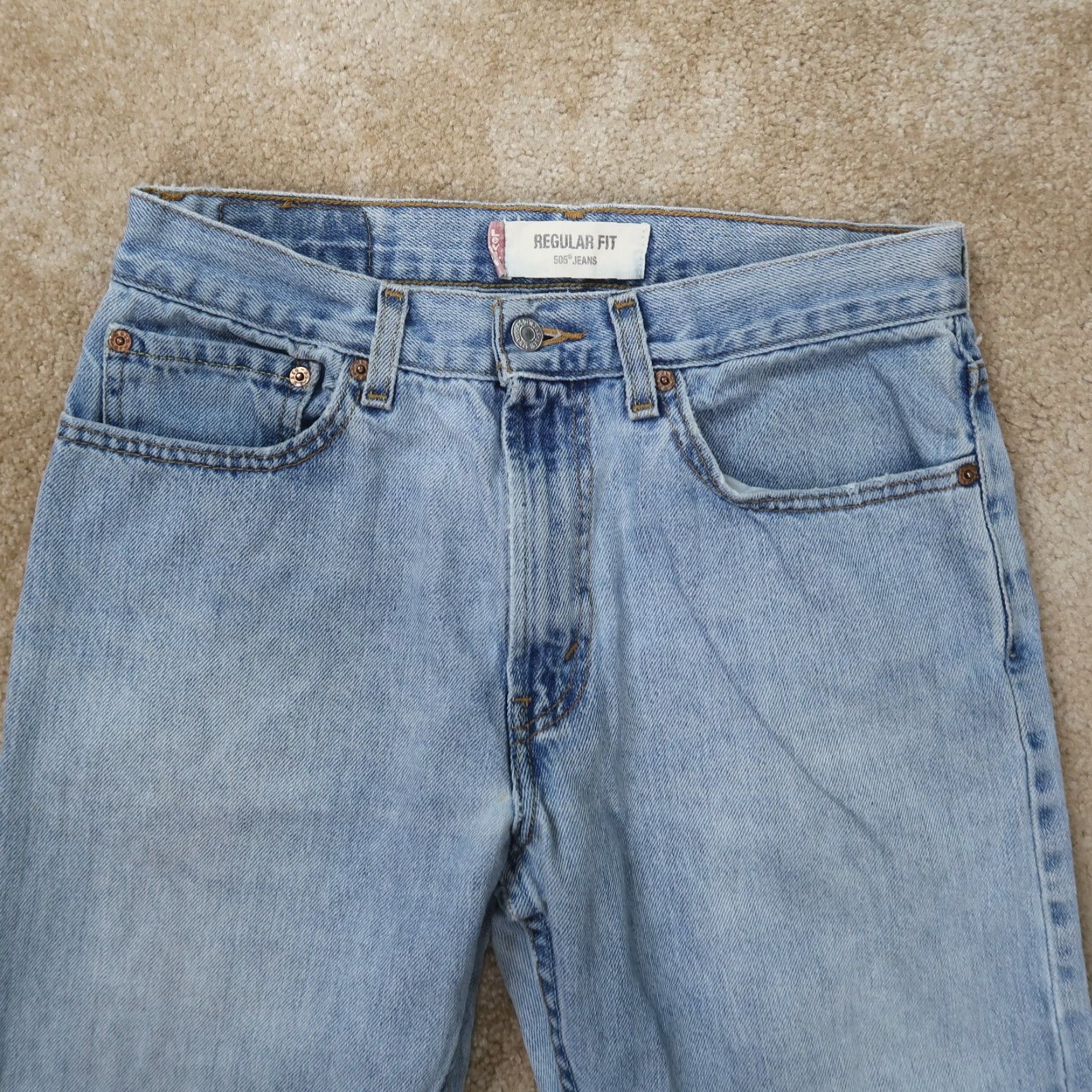 Levi's VINTAGE Levi's 505 Jeans Regular Levi's 505 Straight Leg 32x30 Blue Denim Men Adult MensDiameter? Size US 32 / EU 48 - 4 Thumbnail