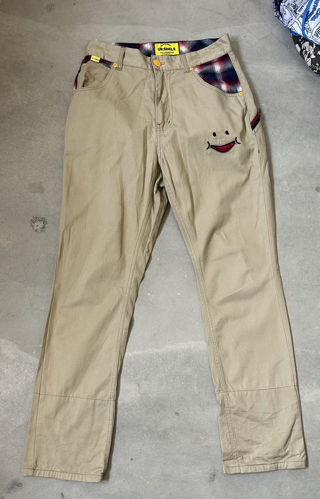 Vintage UP SMILE ZIPPED BACK SMILE PANT Size US 30 / EU 46 - 1 Thumbnail