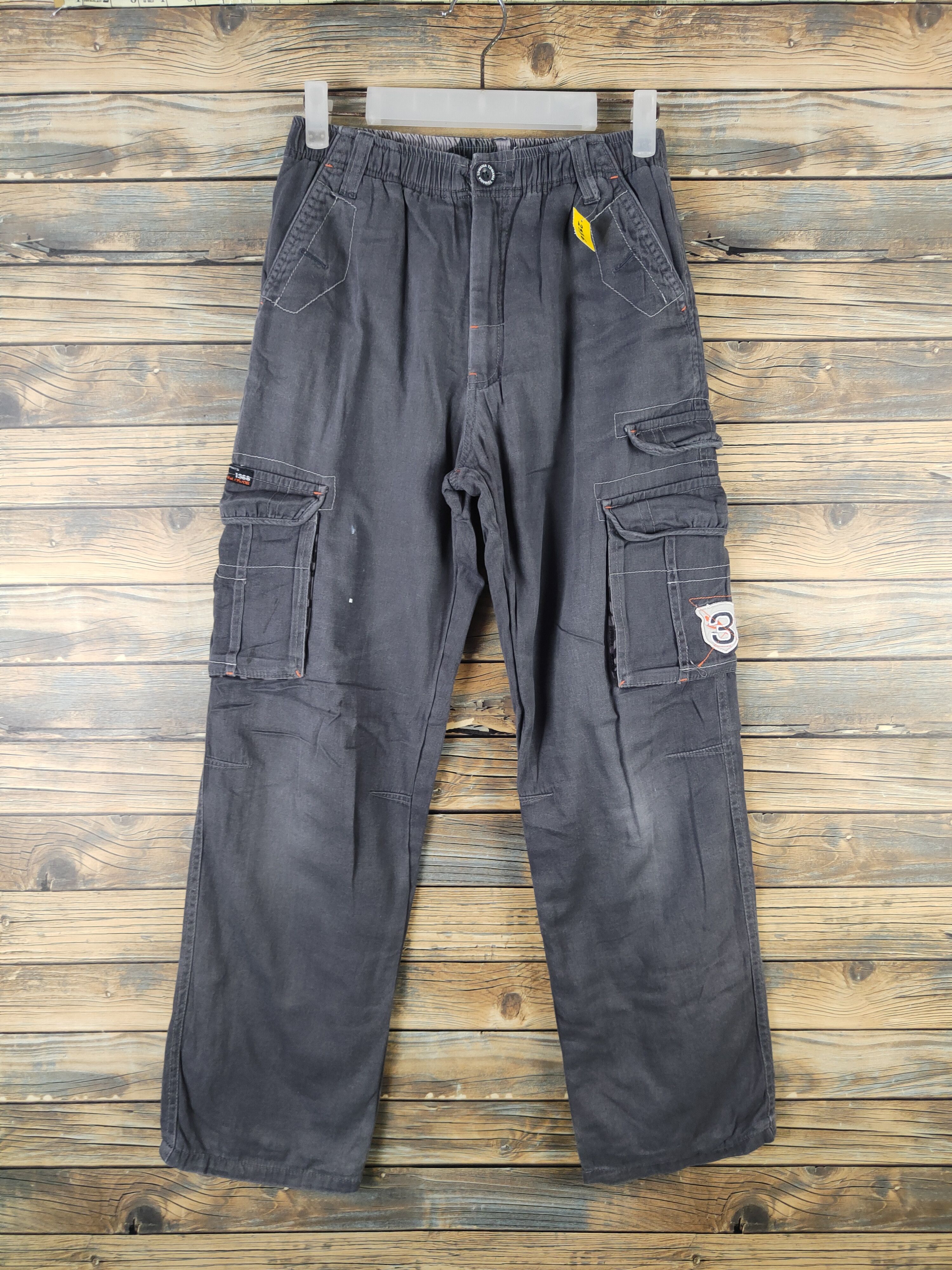 Japanese Brand DL TD Mania Dark Gray Multipocket Cargo Pants #2336 Size US 26 / EU 42 - 1 Thumbnail