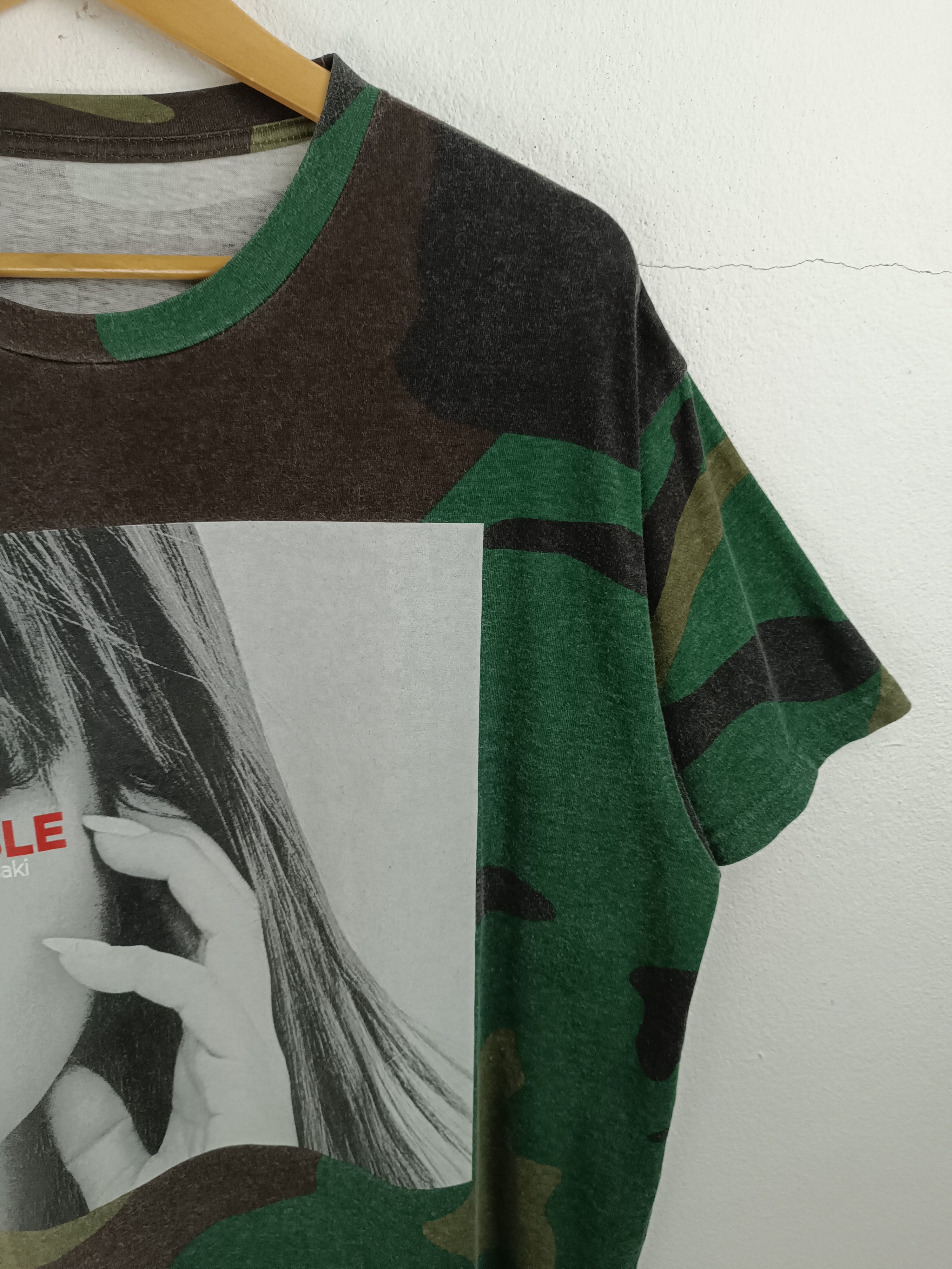 Band Tees VINTAGE 2018 AYUMI HAMASAKI TROUBLE TOUR CAMO TEE VERY RARE Size US XL / EU 56 / 4 - 6 Thumbnail