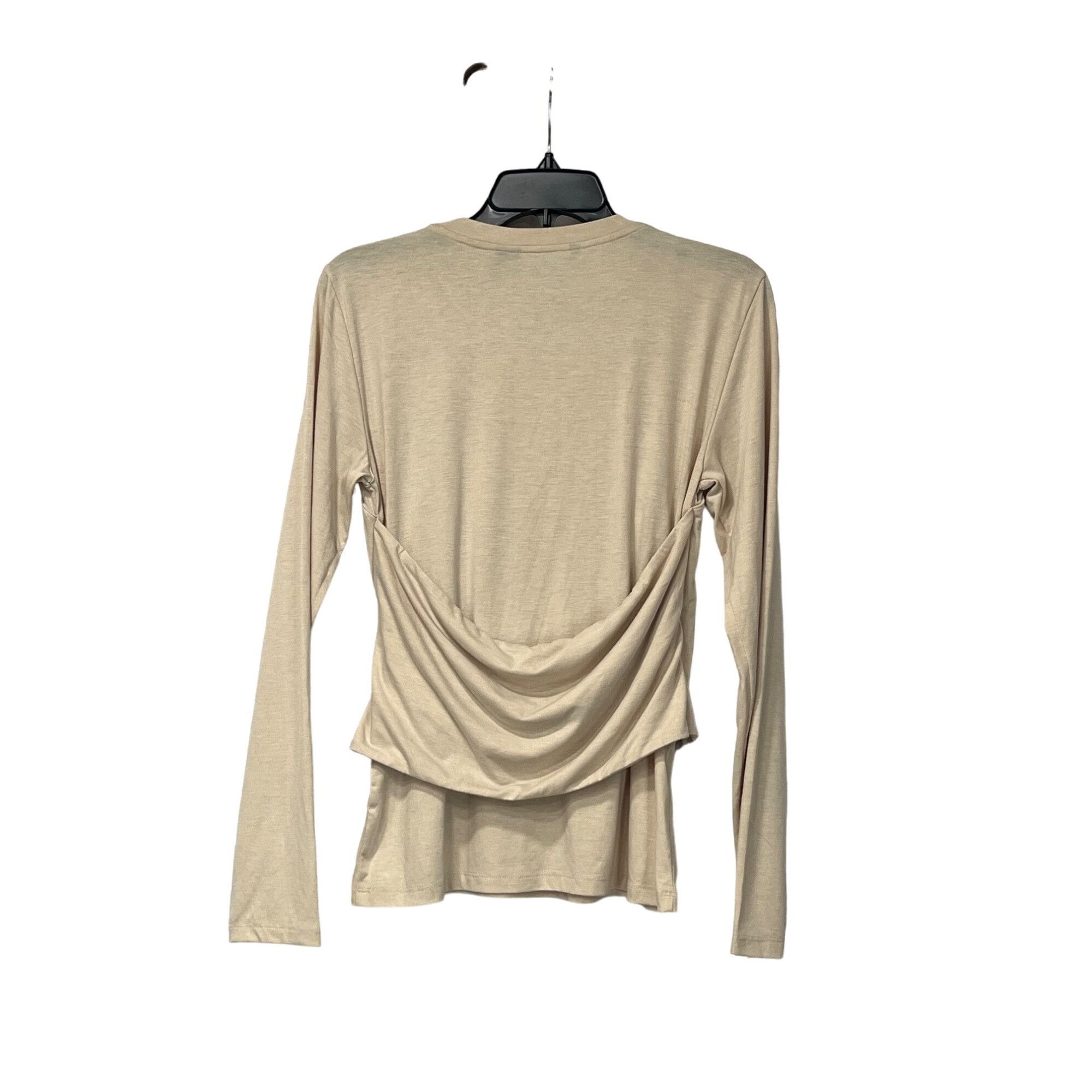 Other Vero Moda Nelly Ruched Knit Top, Oat, Sz. L Size L / US 10 / IT 46 - 13 Thumbnail