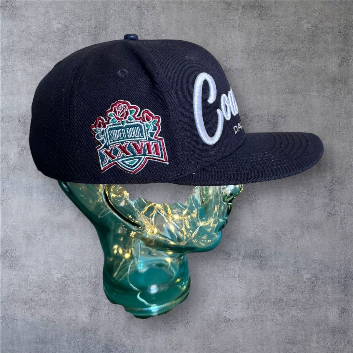 NFL Vintage Super Bowl XXVII Dallas Cowboys Snapback Navy Blue Size ONE SIZE - 7 Thumbnail