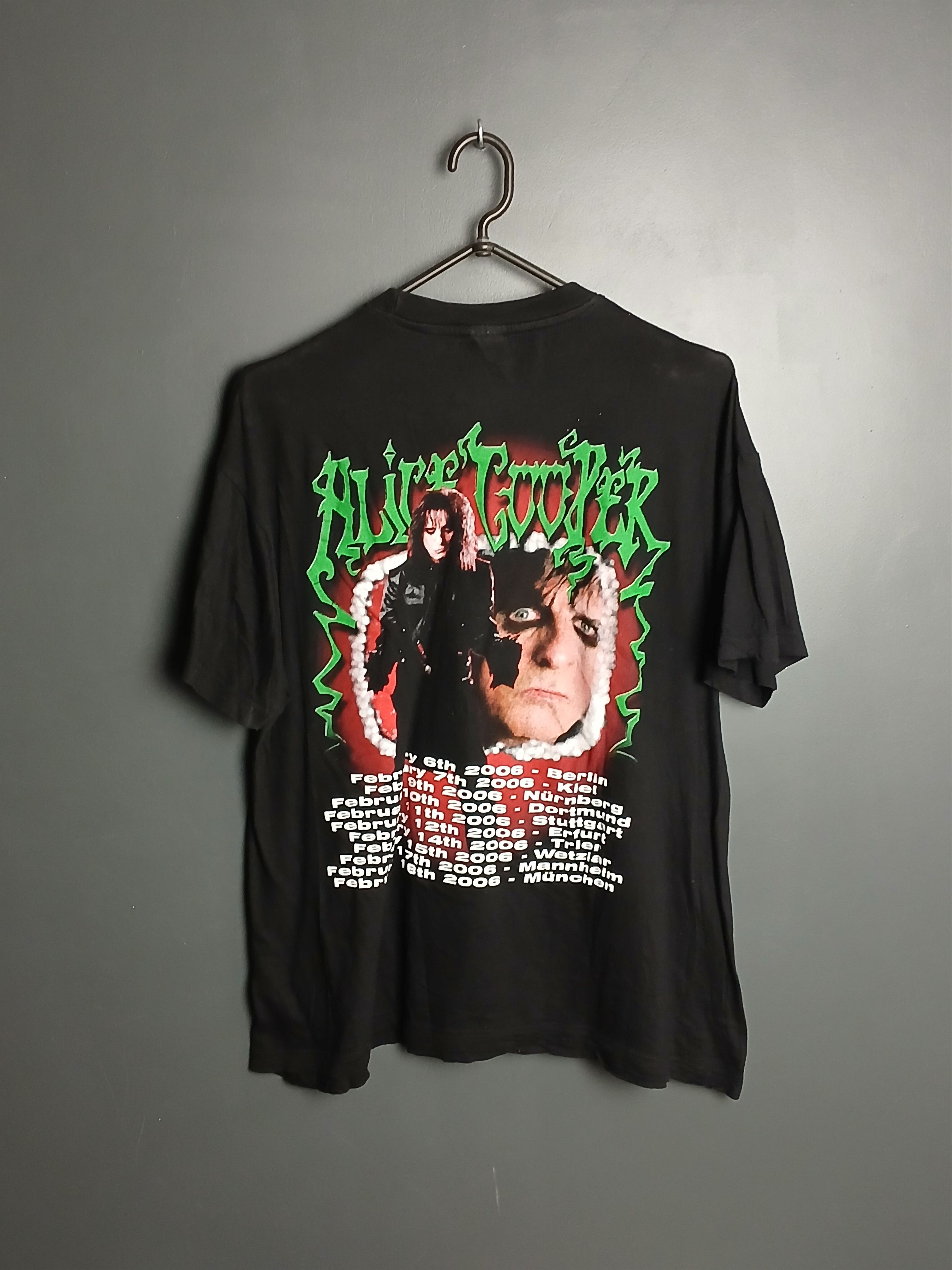 Band Tees × Vintage Vintage 2006 Alice Cooper Dirty Diamonds Tour T-Shirt Size US L / EU 52-54 / 3 - 2 Thumbnail