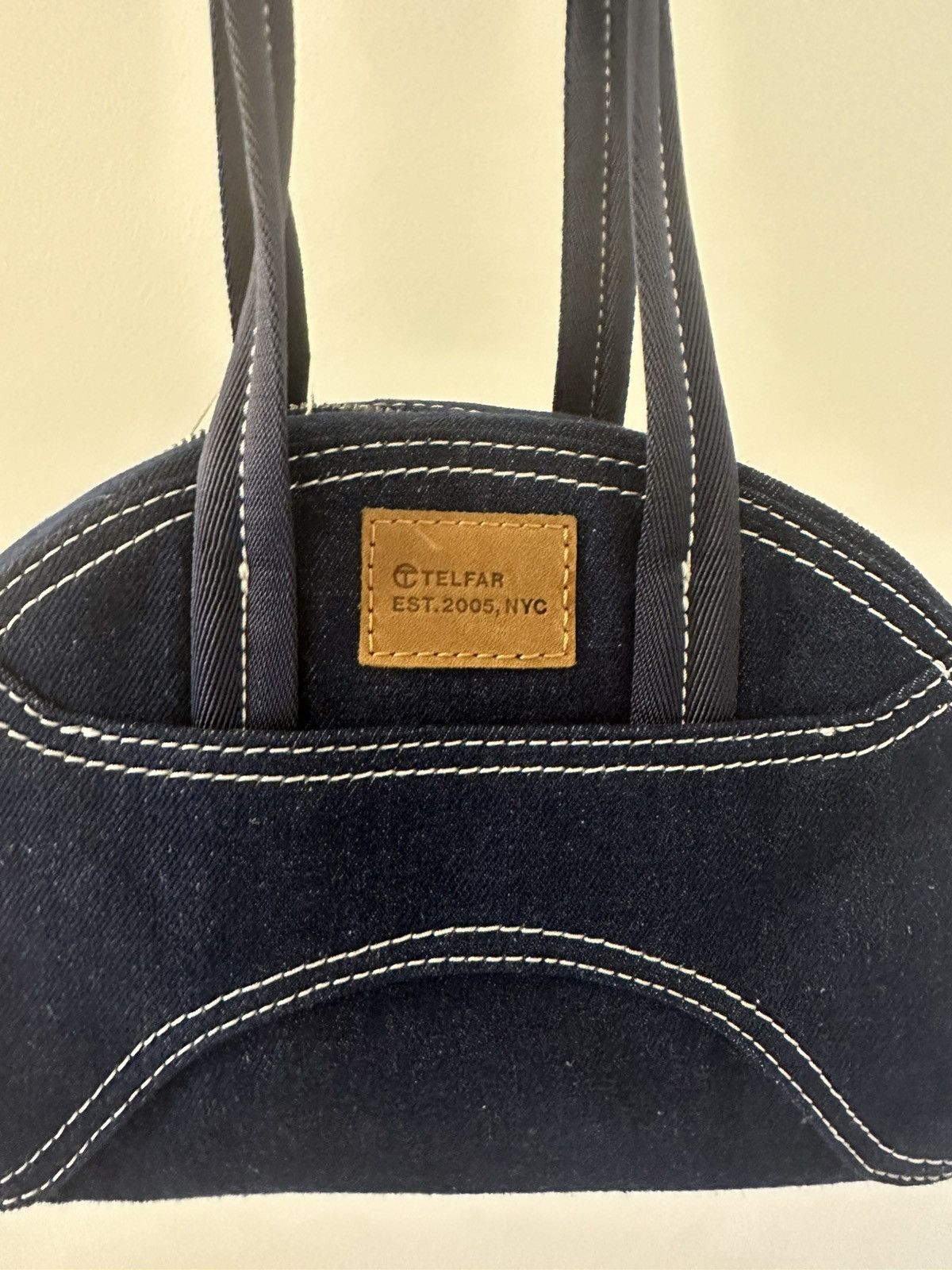Telfar Elgar Small Denim Dumpling - Blue Size ONE SIZE - 5 Thumbnail