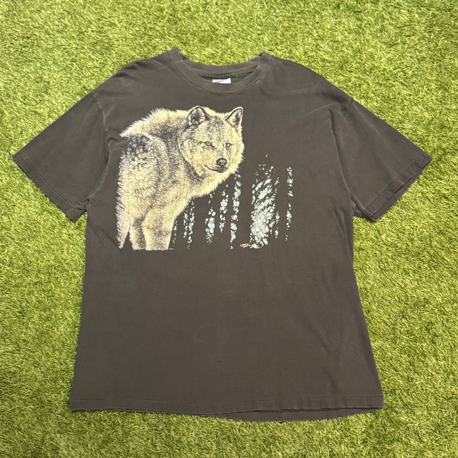 Habitat 1990 Habitat Gregg Murray Wolf Graphic Tee Size US XL / EU 56 / 4 - 1 Thumbnail