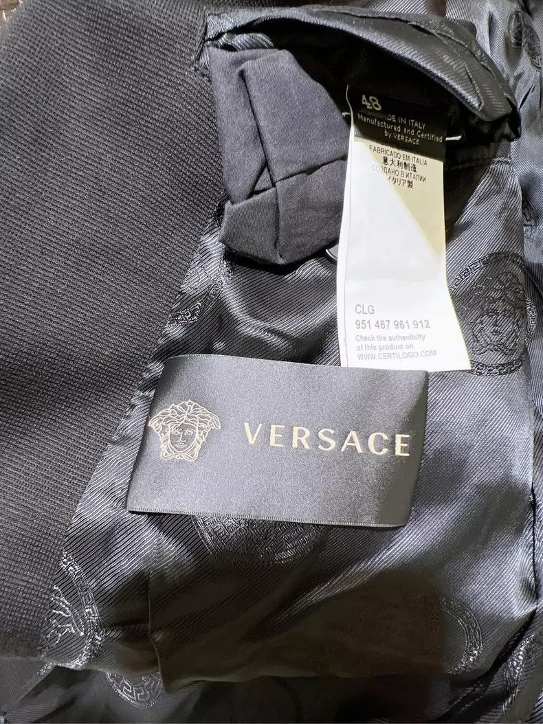 Versace Versace Black cotton leather trim Size US M / EU 48-50 / 2 - 4 Thumbnail