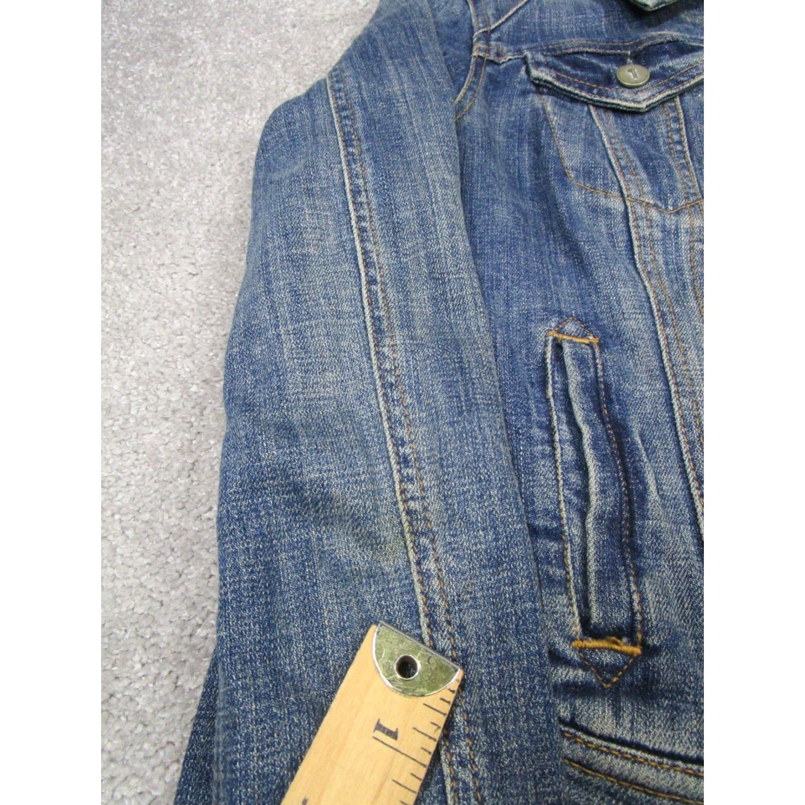 Vintage Pilcro Jacket Womens Small Blue Cotton Denim Jacket Casual Pockets Vintage No Size S / US 4 / IT 40 - 5 Thumbnail
