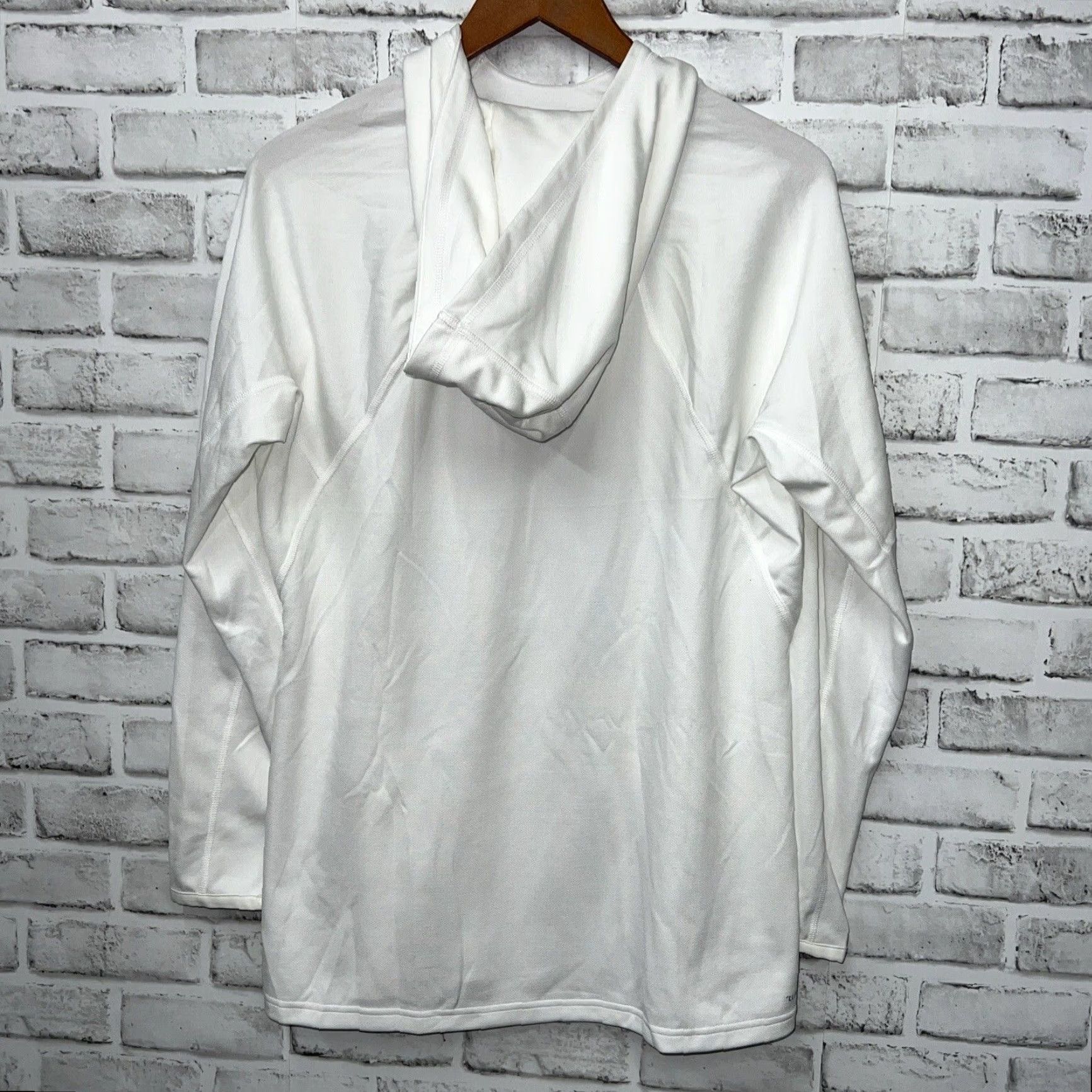 Adidas Adidas White Huskies Pullover Hoodie Womens XL Activewear Size XL / US 12-14 / IT 48-50 - 4 Thumbnail