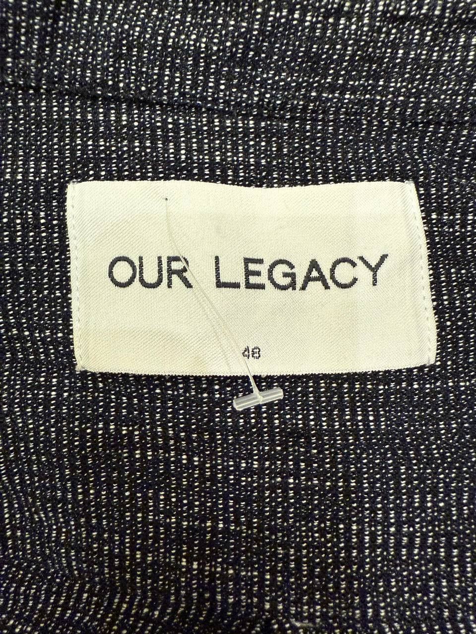 Our Legacy Our Legacy Dark Blue Cotton Linen Shirt M 48 Size US M / EU 48-50 / 2 - 3 Thumbnail