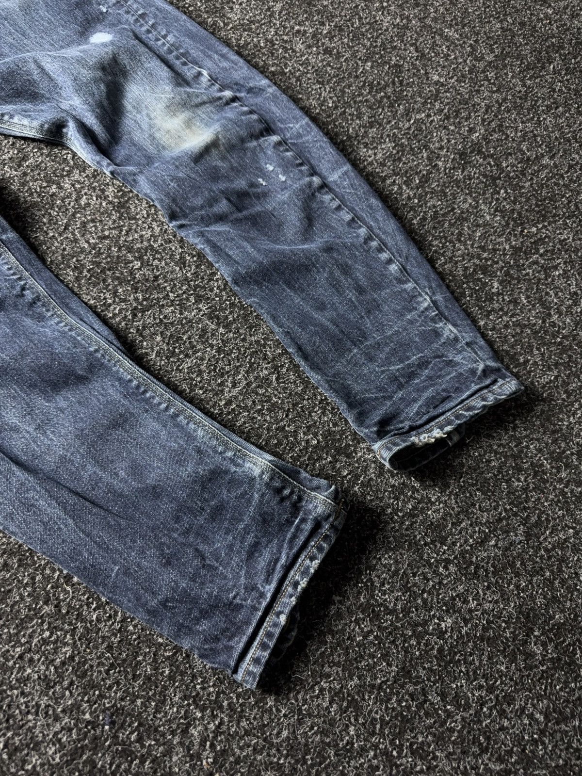 G-Star Y2K 00s G-Star RAW Vintage Distressed Denim Jeans Blue 32 Size US 32 / EU 48 - 4 Thumbnail