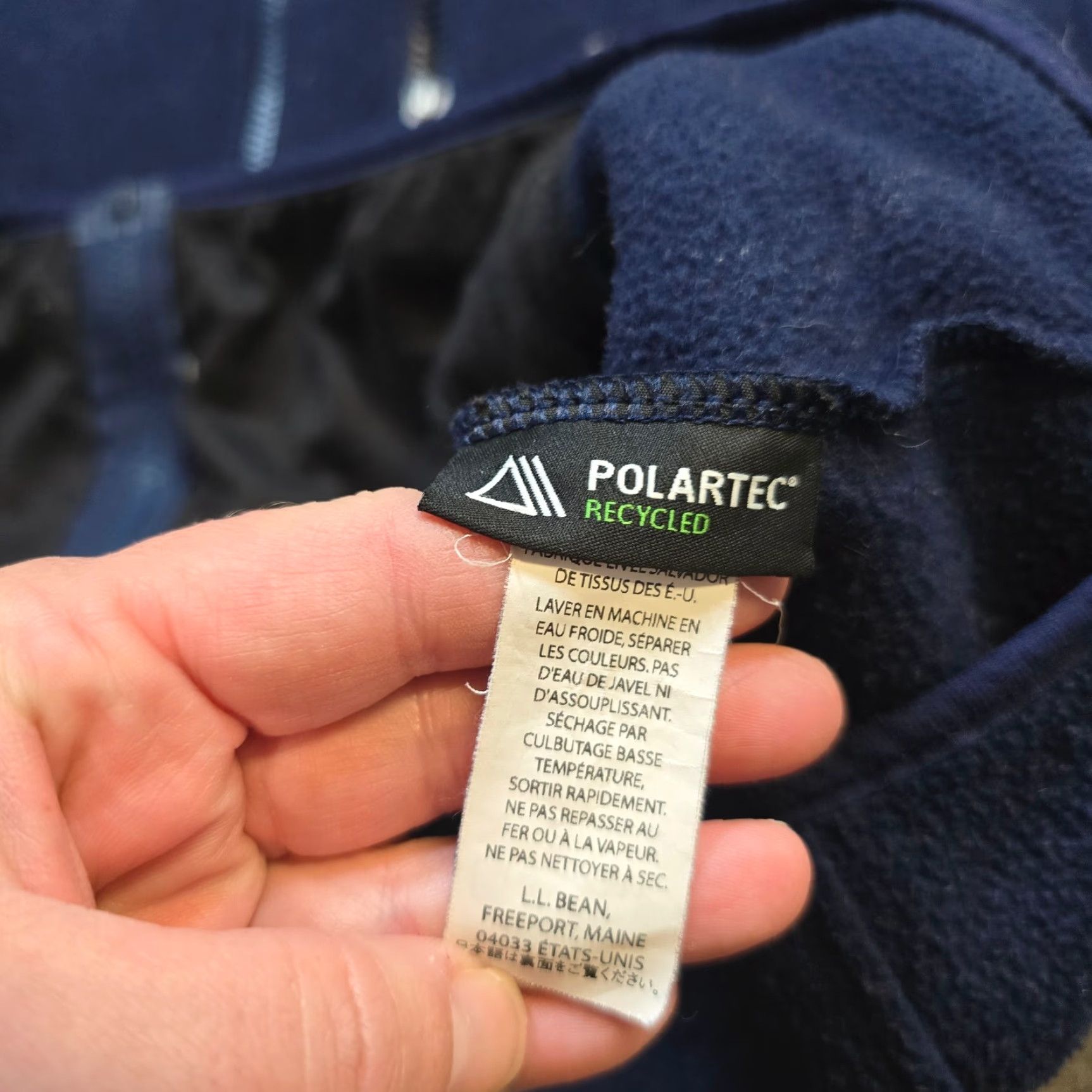 Vintage LL Bean Vest Mens XL Blue Full Zip Fleece Polartec Outdoors Hiking Casual Size US XL / EU 56 / 4 - 4 Thumbnail
