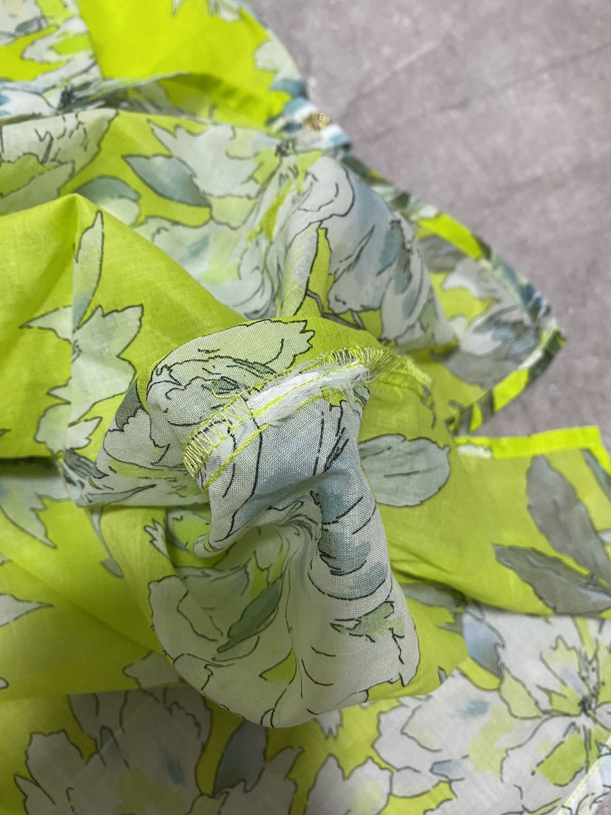 Designer Emily Van Den Bergh Blouse Tunic Floral Over Print Oversized Size L / US 10 / IT 46 - 9 Thumbnail