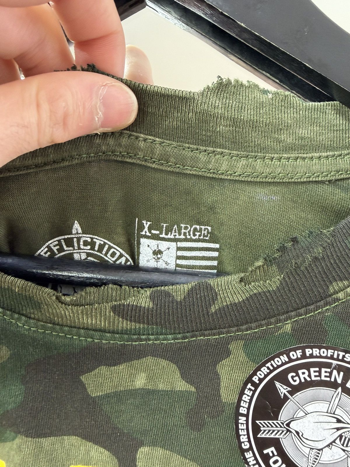 Affliction Affliction Camo Skull T-Shirt Y2K Archive MMA Graphic Tee Size US XL / EU 56 / 4 - 9 Thumbnail
