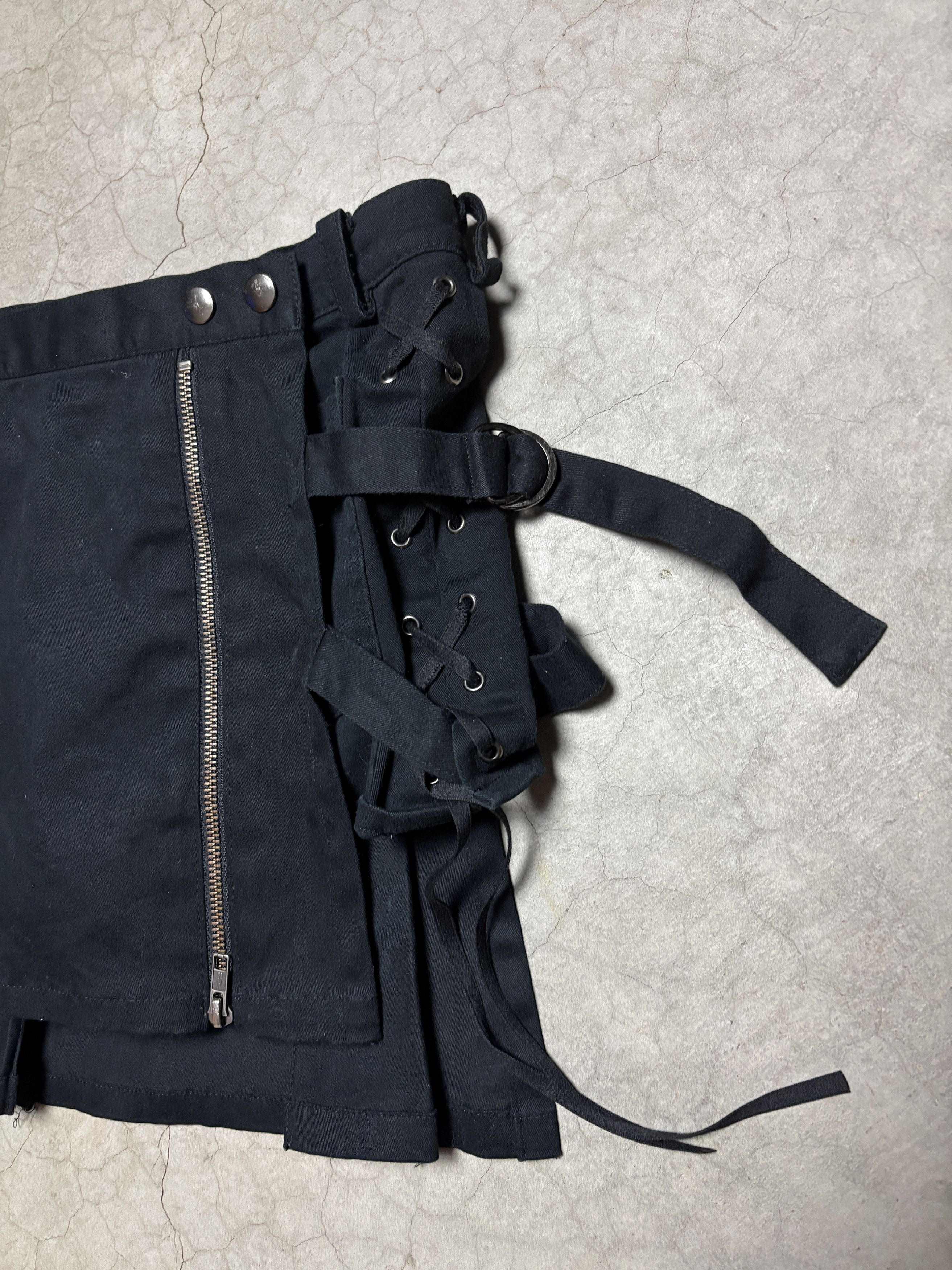 Other Peace Now Archive Bondage Mini Wrap Skirt Shorts Size 30" / US 8 / IT 44 - 4 Thumbnail