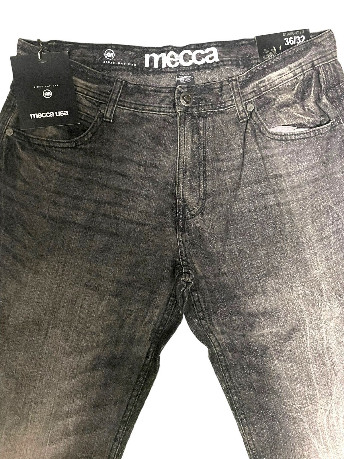 Mecca × Vintage Mecca Charcoal Wash Baggy Denim Jeans 36x32 Size US 36 / EU 52 - 7 Thumbnail