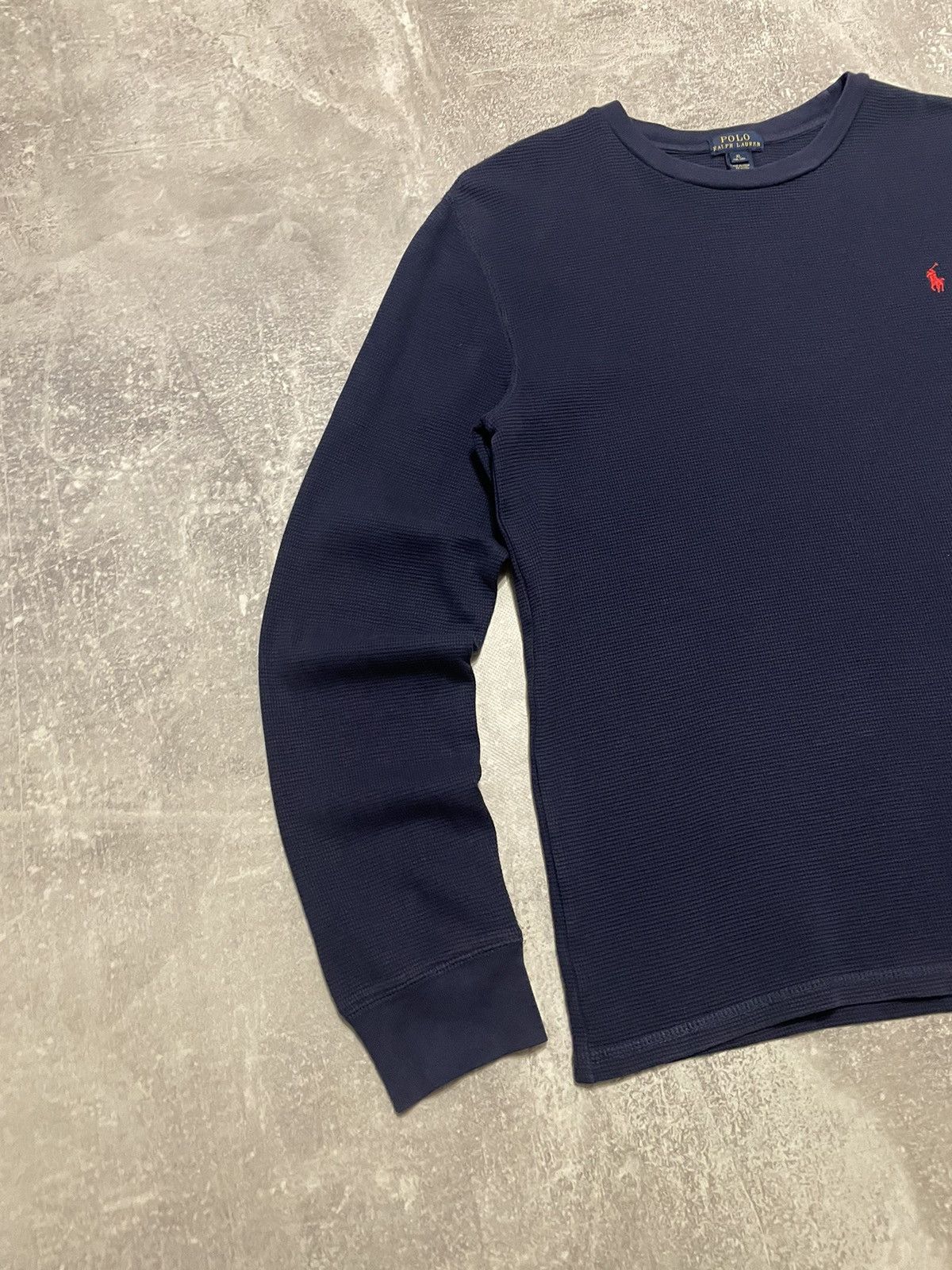 Polo Ralph Lauren Vintage Polo Ralph Lauren Waffle Crewneck Sweatshirt Size US S / EU 44-46 / 1 - 4 Thumbnail
