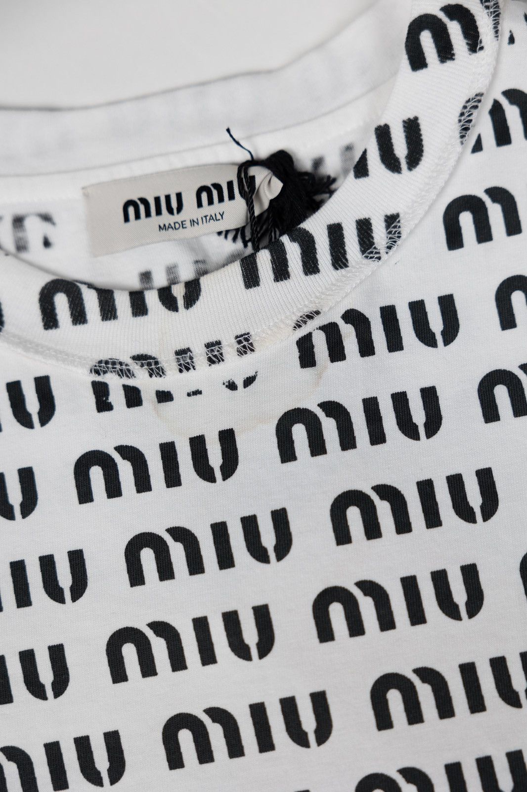 Miu Miu Miu Miu Logo Print Tee Size XS / US 0-2 / IT 36-38 - 2 Thumbnail