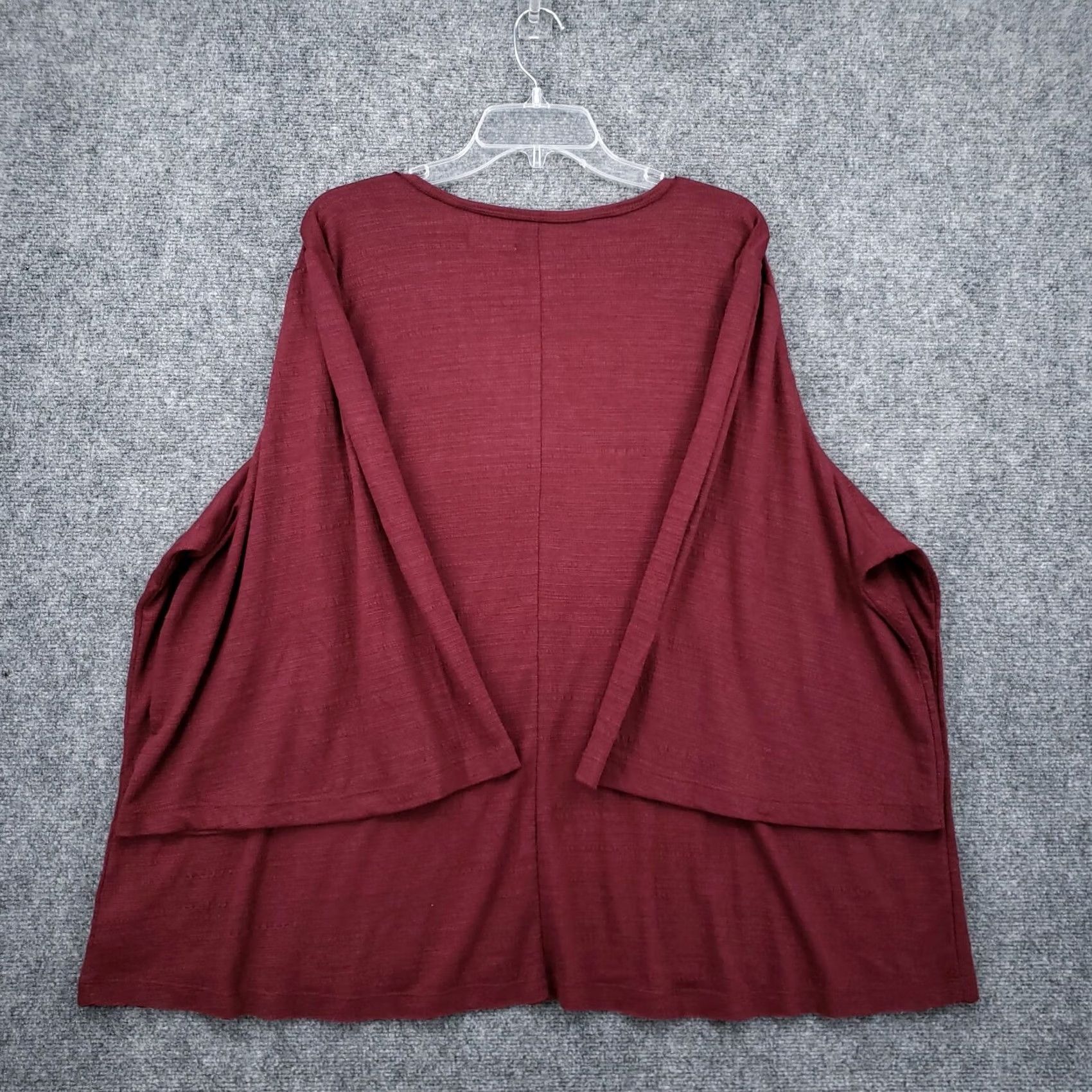Vintage Wonderly Burgundy Plus Size 4X Short Sleeve Casual Tee Shirt Stretch NWT Size XXL / US 16-18 / IT 52-54 - 2 Thumbnail