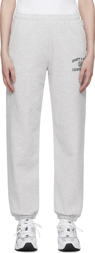 image of Sporty Rich Sporty And Rich Grey Sweatpants, Women's (Size 24)