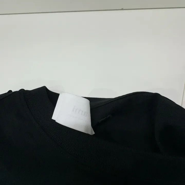 AMI AMIPARIS Black Embroidered Logo Long Sleeve T-Shirt -2507 Size XL / US 12-14 / IT 48-50 - 8 Thumbnail
